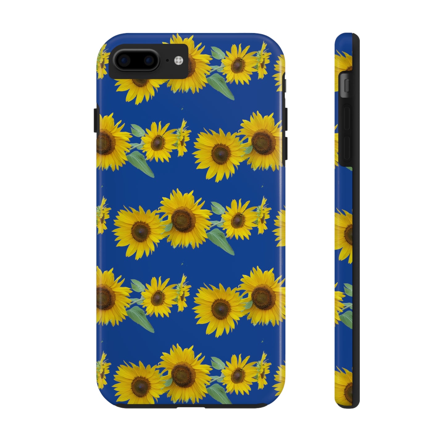 Sunflower Cluster Blue Tough Phone Case