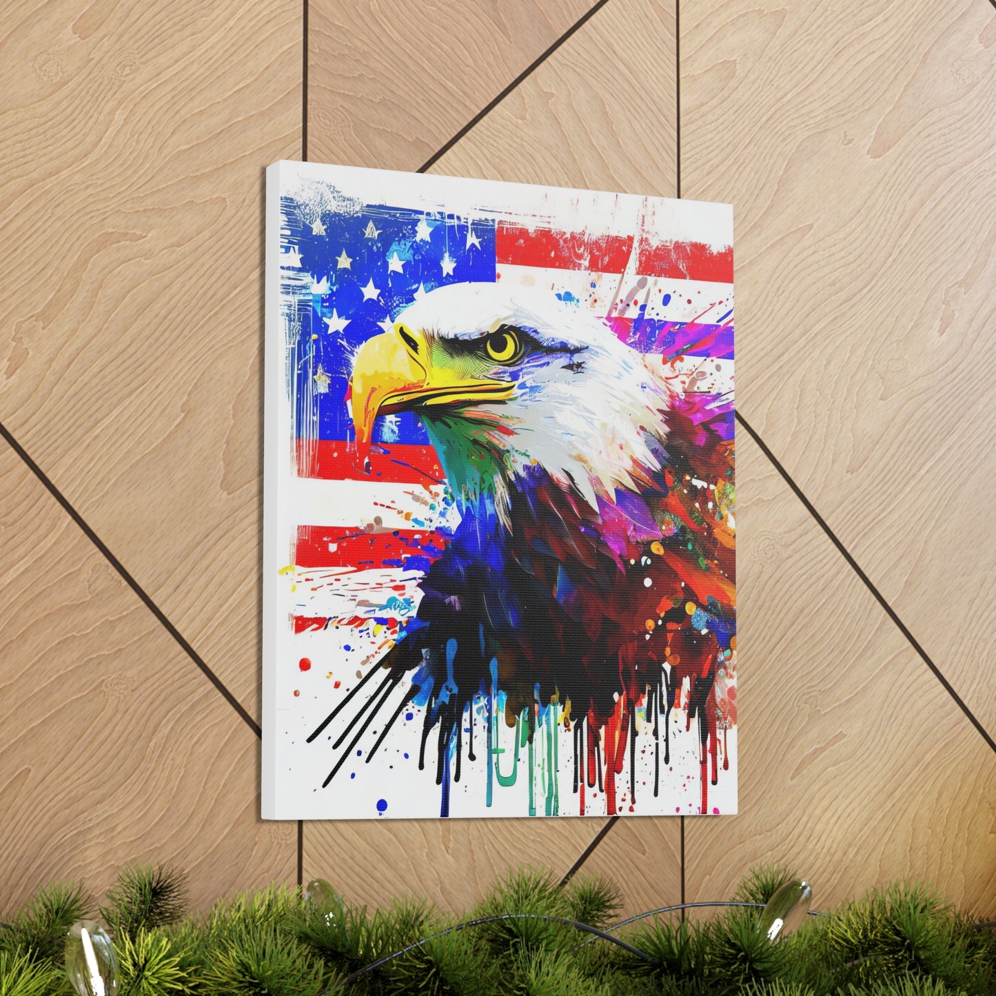 American Eagle Flag  - Canvas Wall Art