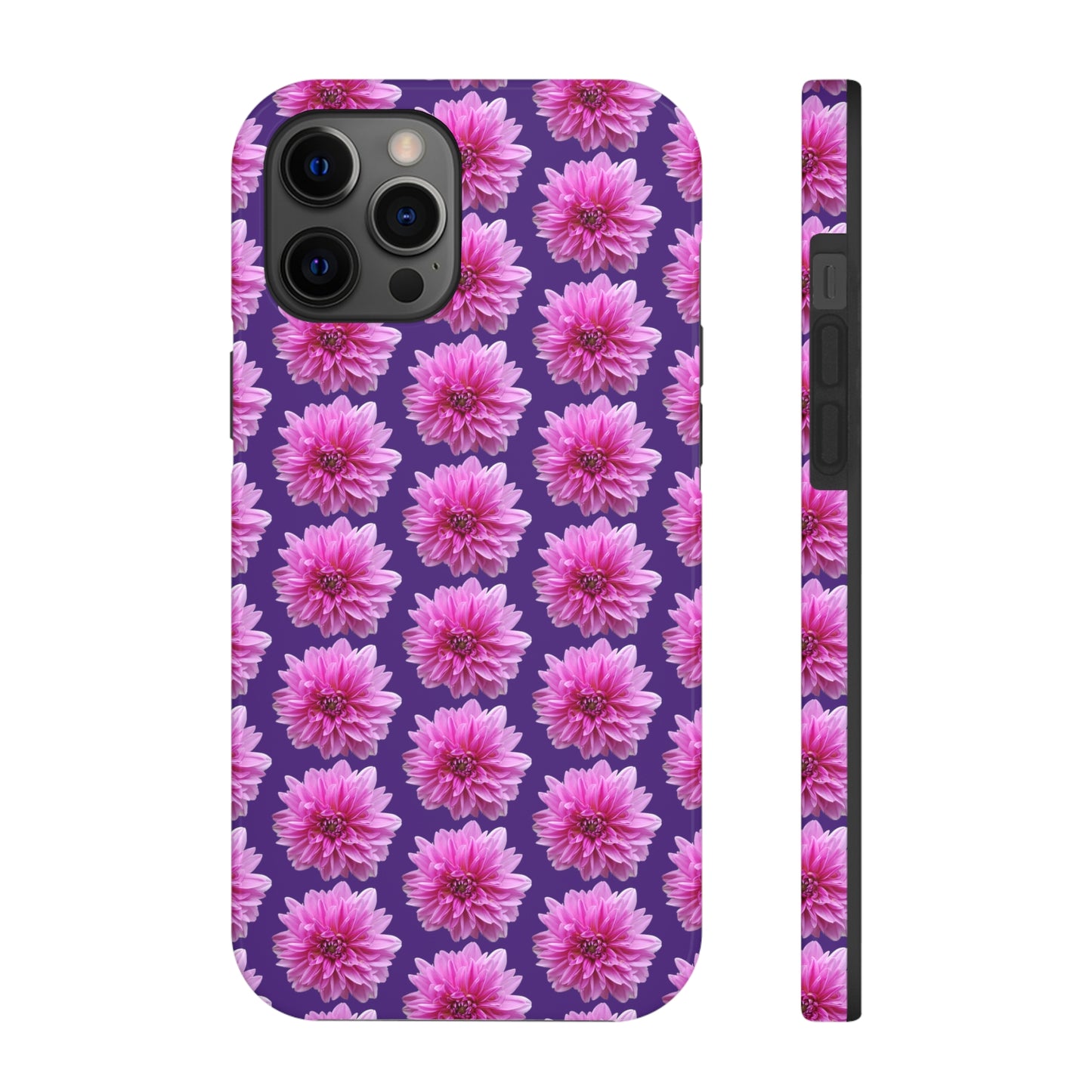 Pink Dahlia Purple Tough Phone Case