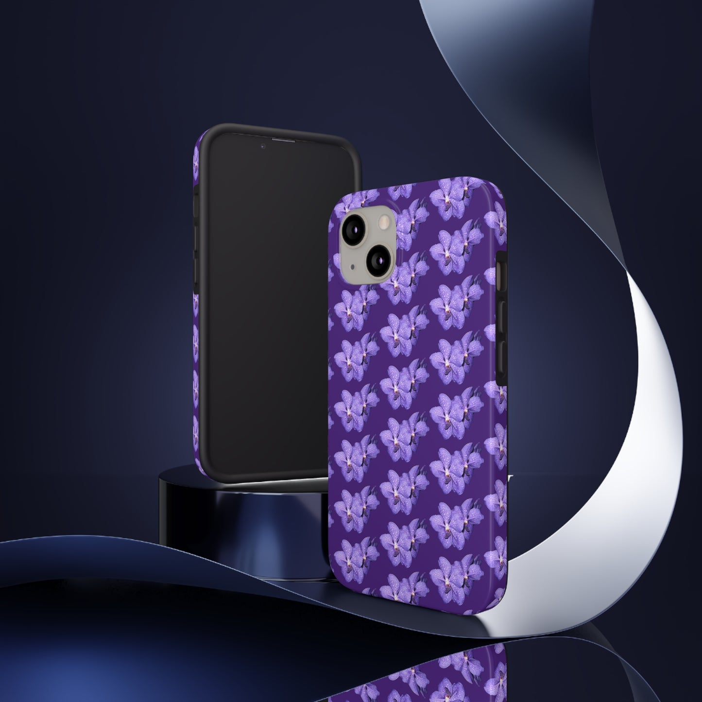 Blue Orchid Purple Tough Phone Case