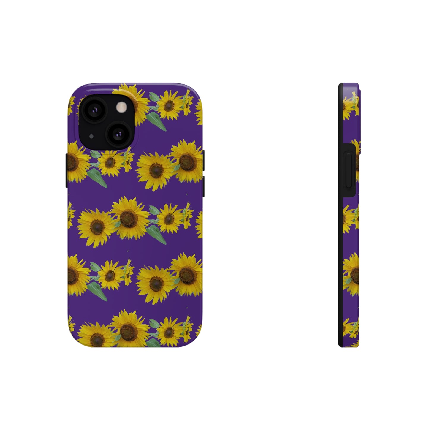 Sunflower Cluster Purple Tough Phone Case