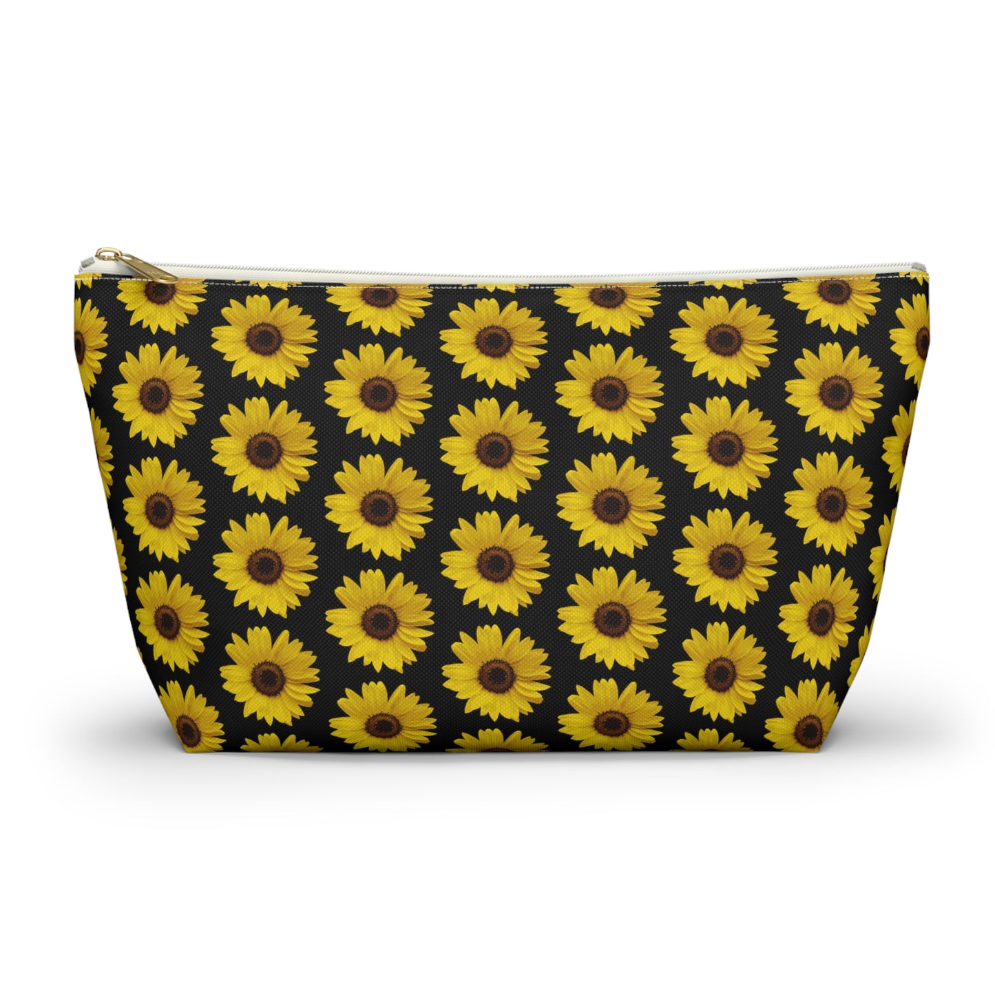 Sunflower Black Accessory Pouch w T-bottom