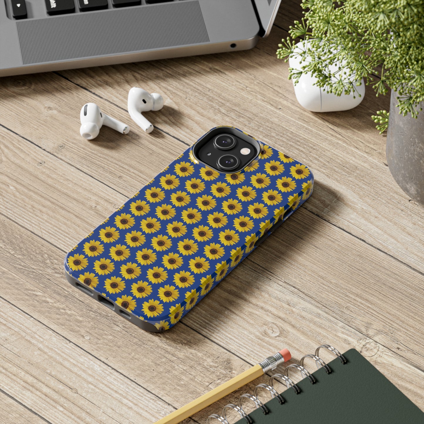 Sunflower Blue Tough Phone Case