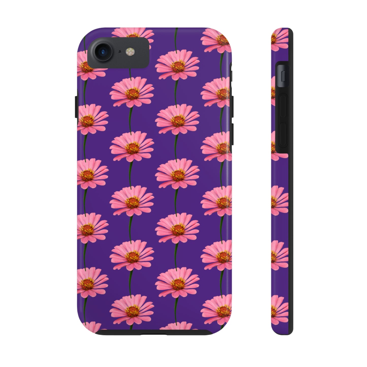 Pink Zinnia Purple Tough Phone Case