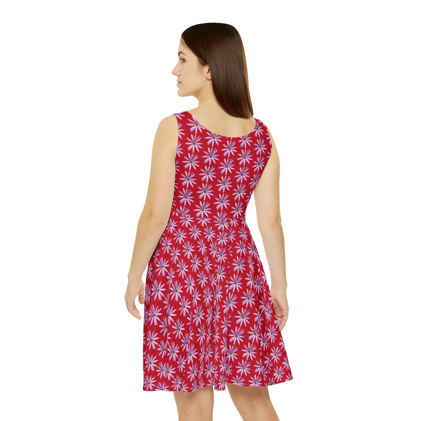 Aster Red Skater Dress