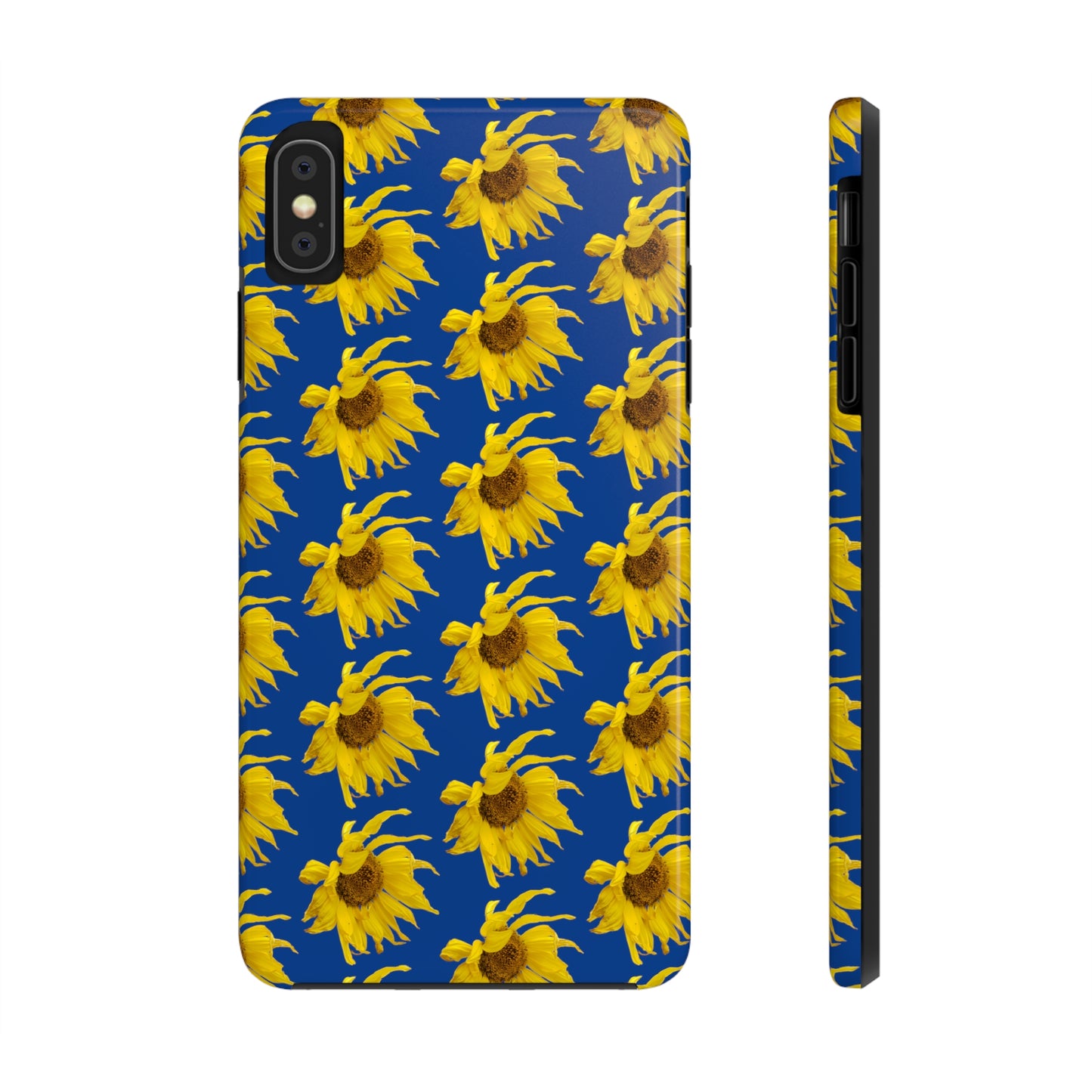 Fall Sunflower Blue Tough Phone Case