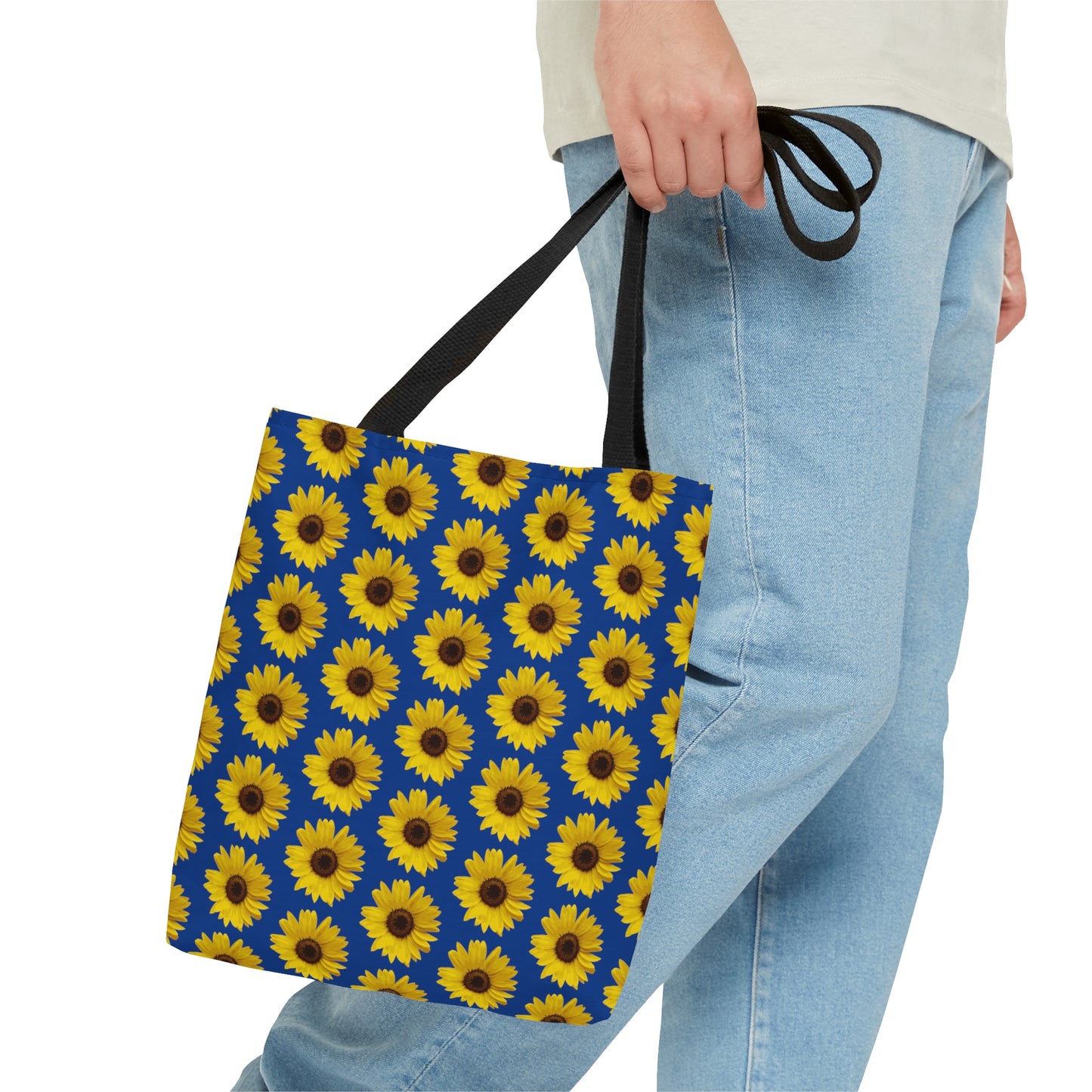 Sunflower Blue Tote Bag