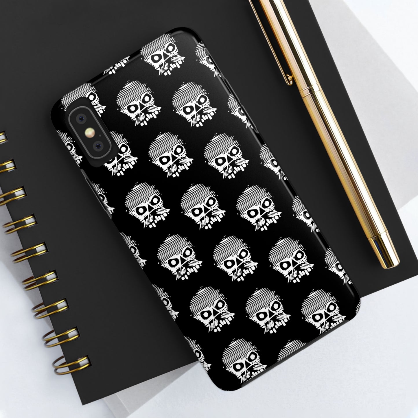 Skull Black Tough Phone Case