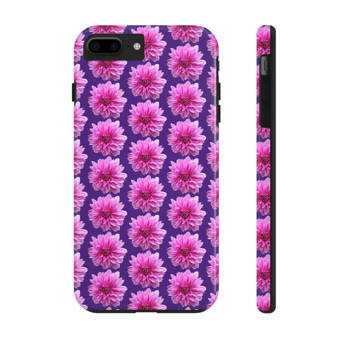 Pink Dahlia Purple Tough Phone Case