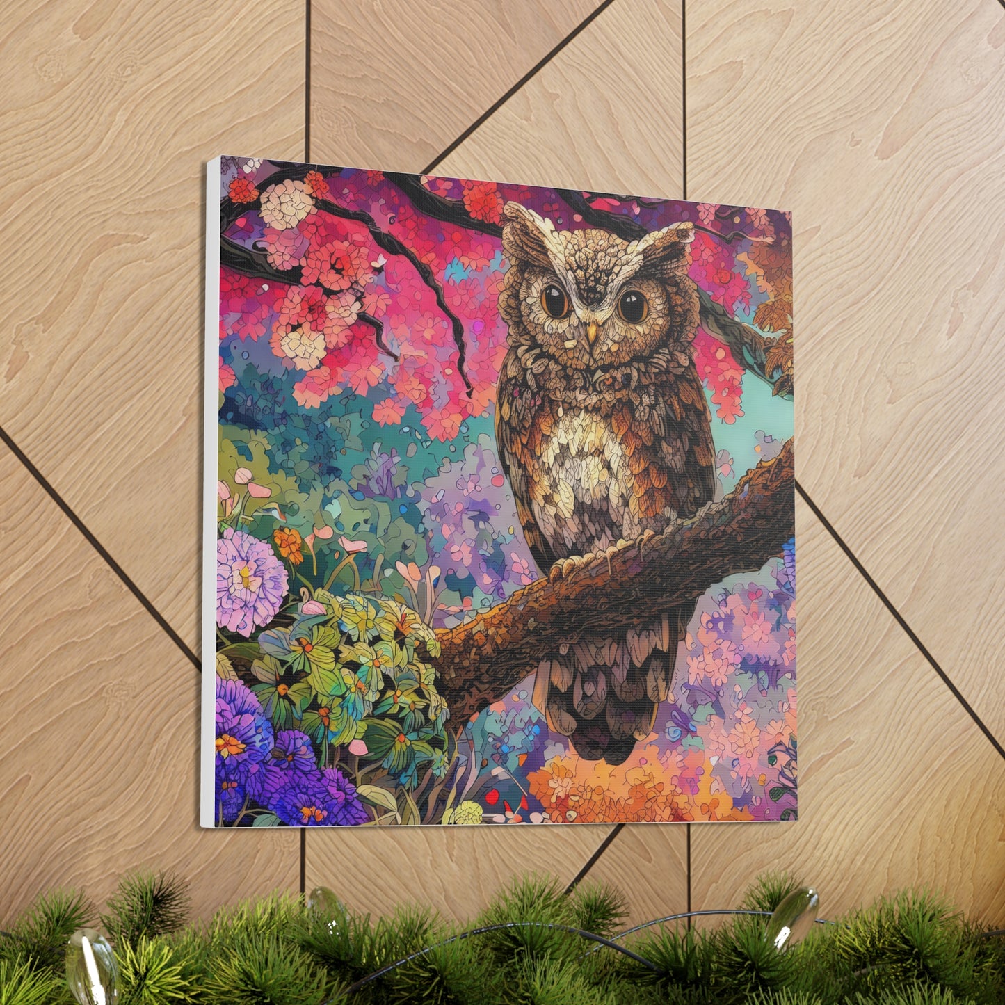 Nebraska Owl - Canvas Wall Art