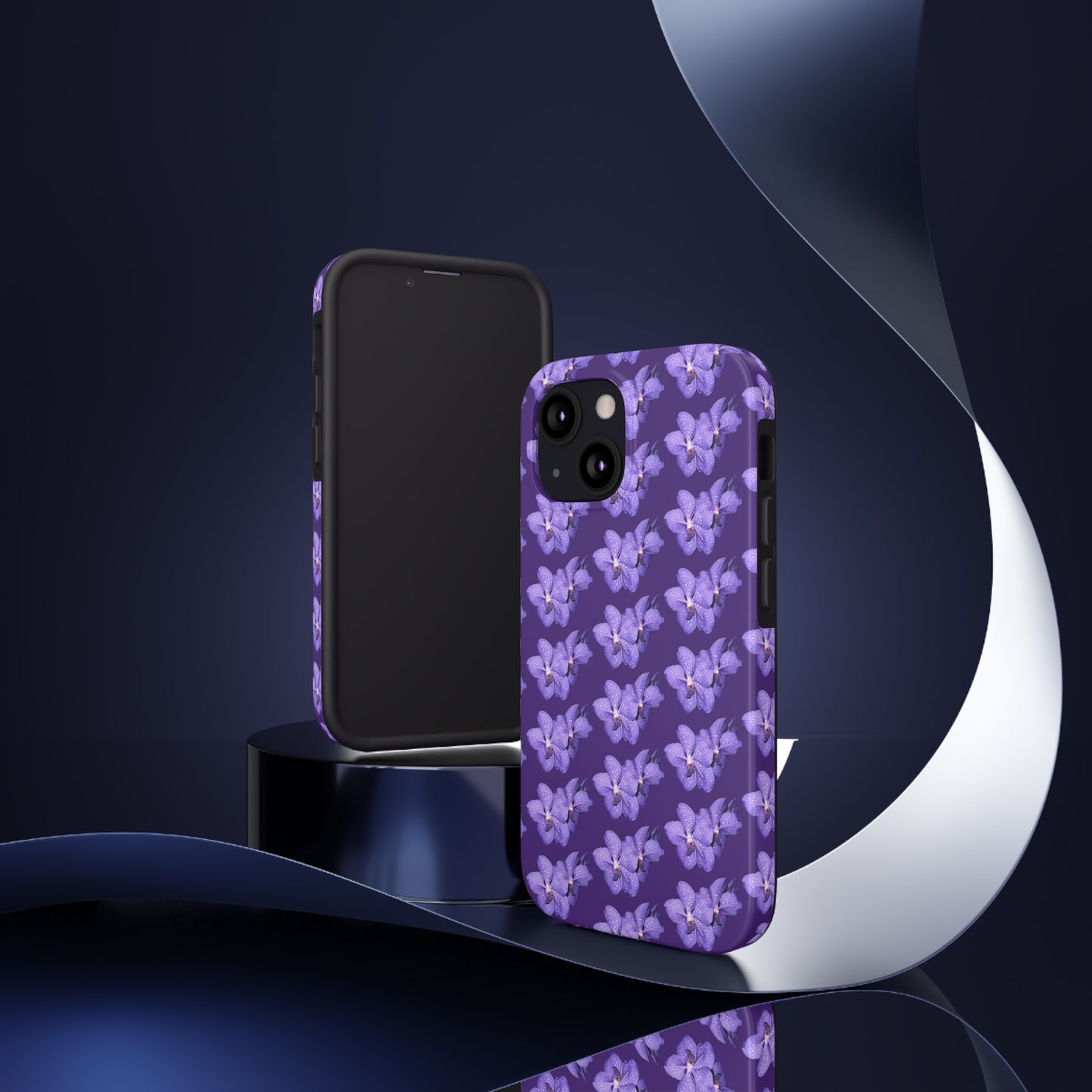 Blue Orchid Purple Tough Phone Case