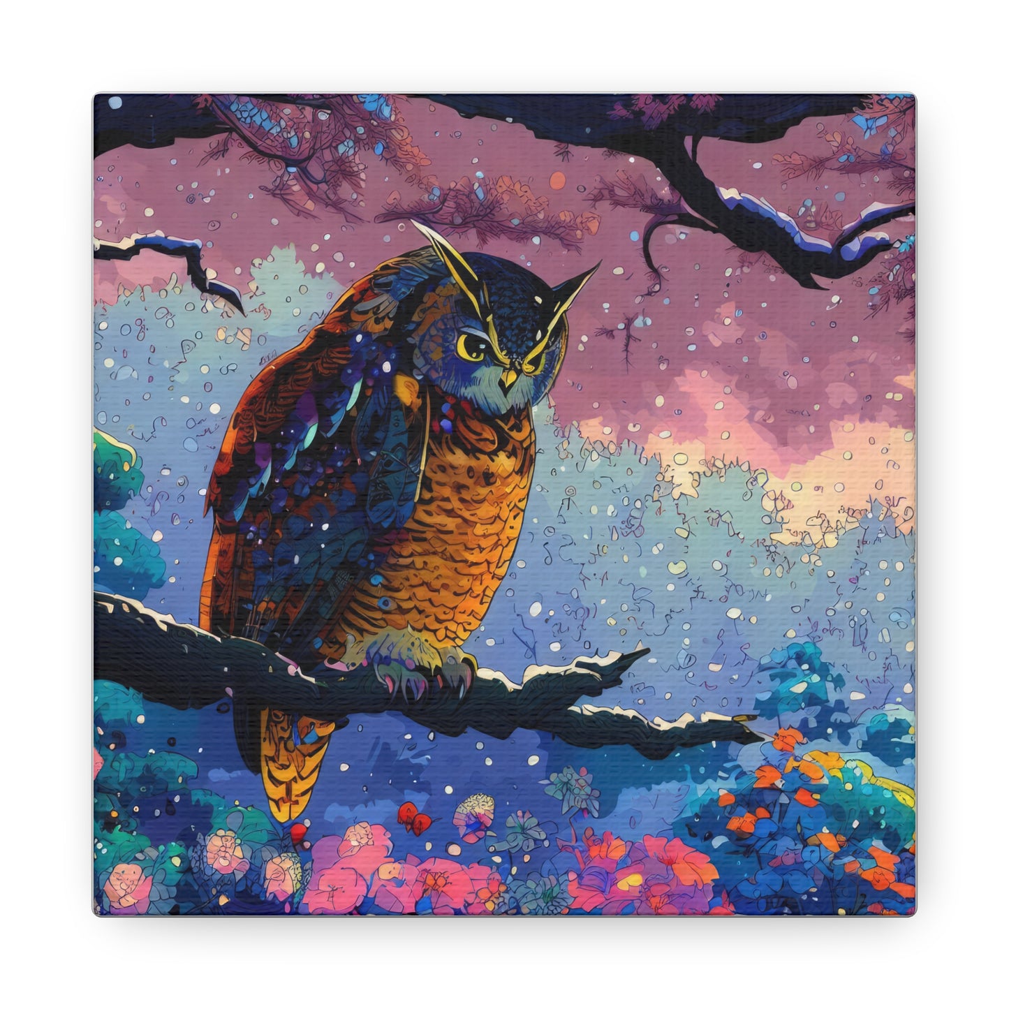 New Mexico Owl  - Canvas Wall Art