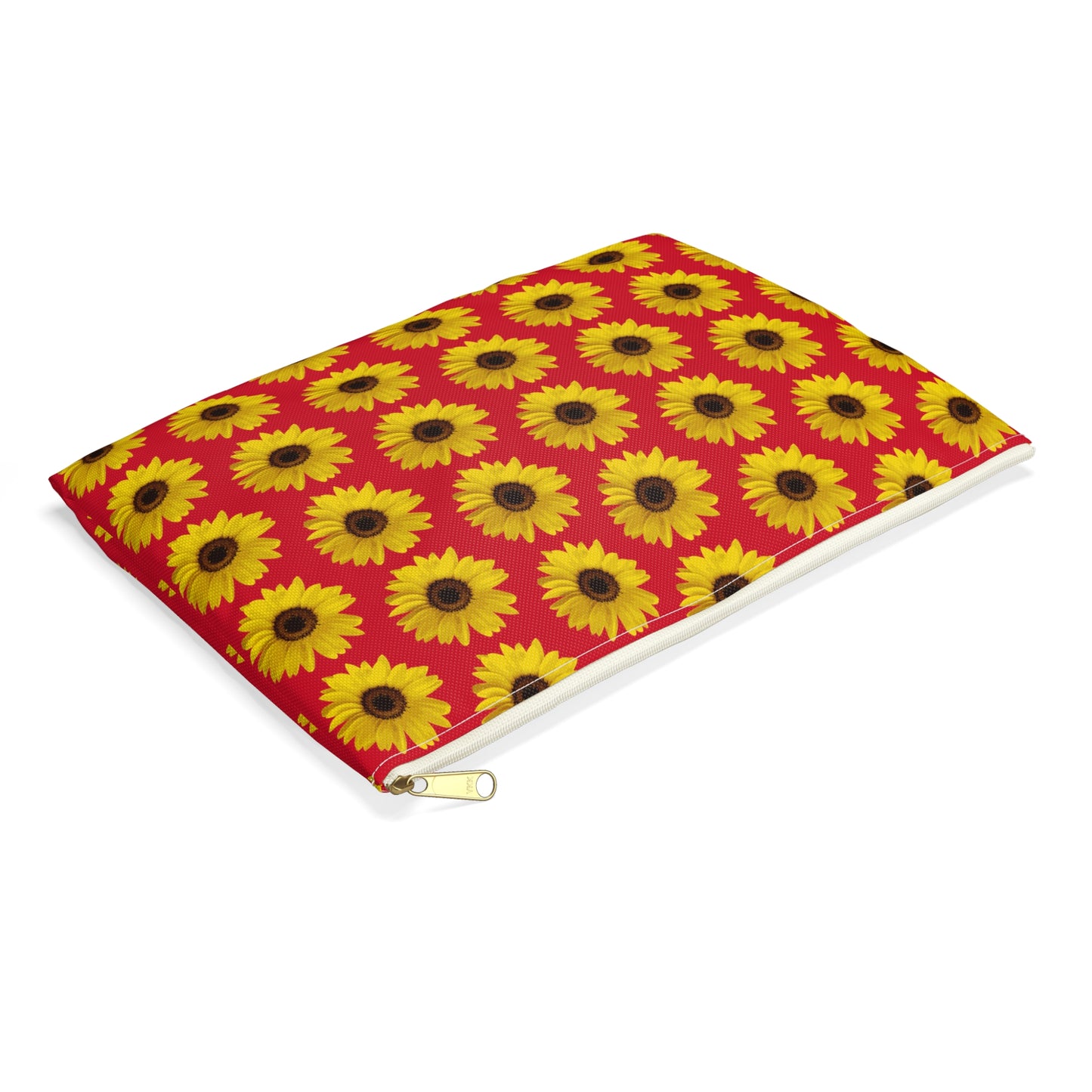 Sunflower Red Accessory Pouch