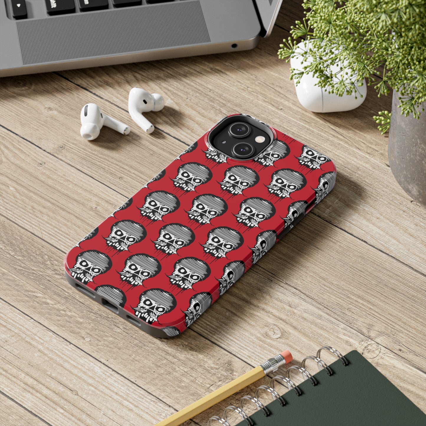 Skull Red Tough Phone Case