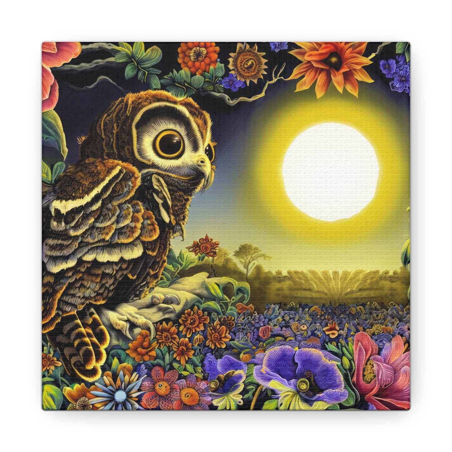 New Hampshire Owl - Canvas Wall Art