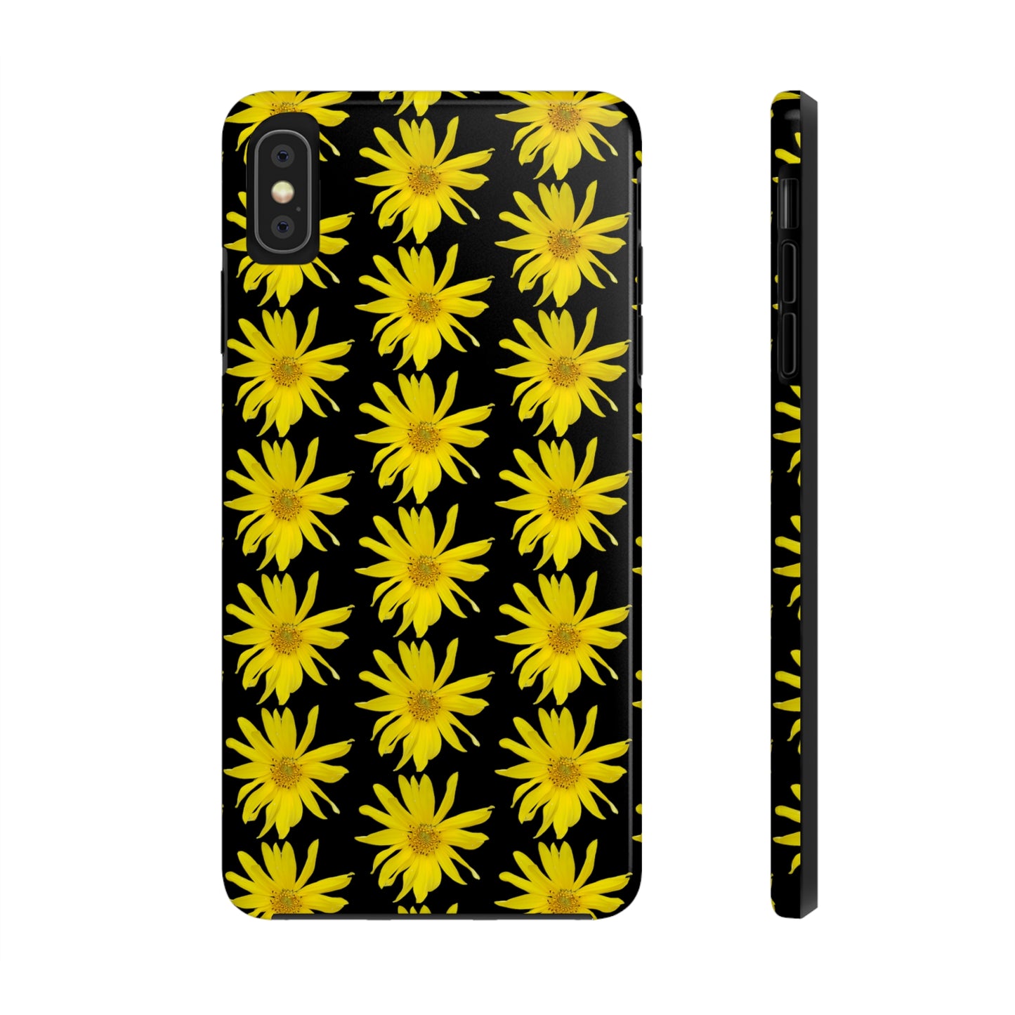 Wild Sunflower Black Tough Phone Case