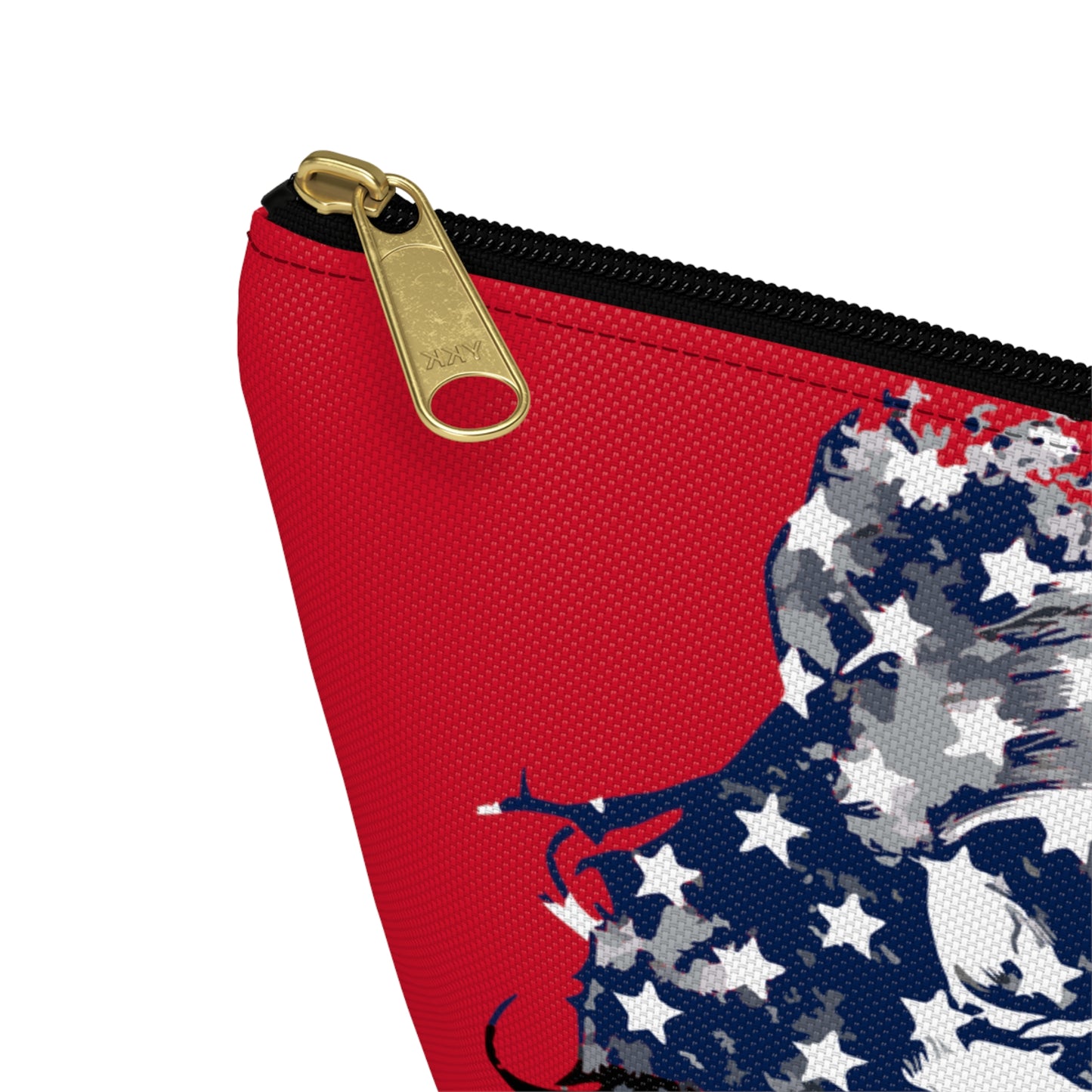 Skull and Flag Accessory Pouch w T-bottom