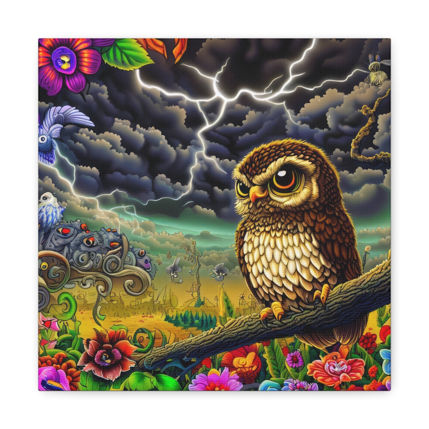 Oklahoma Owl - Canvas Wall Art