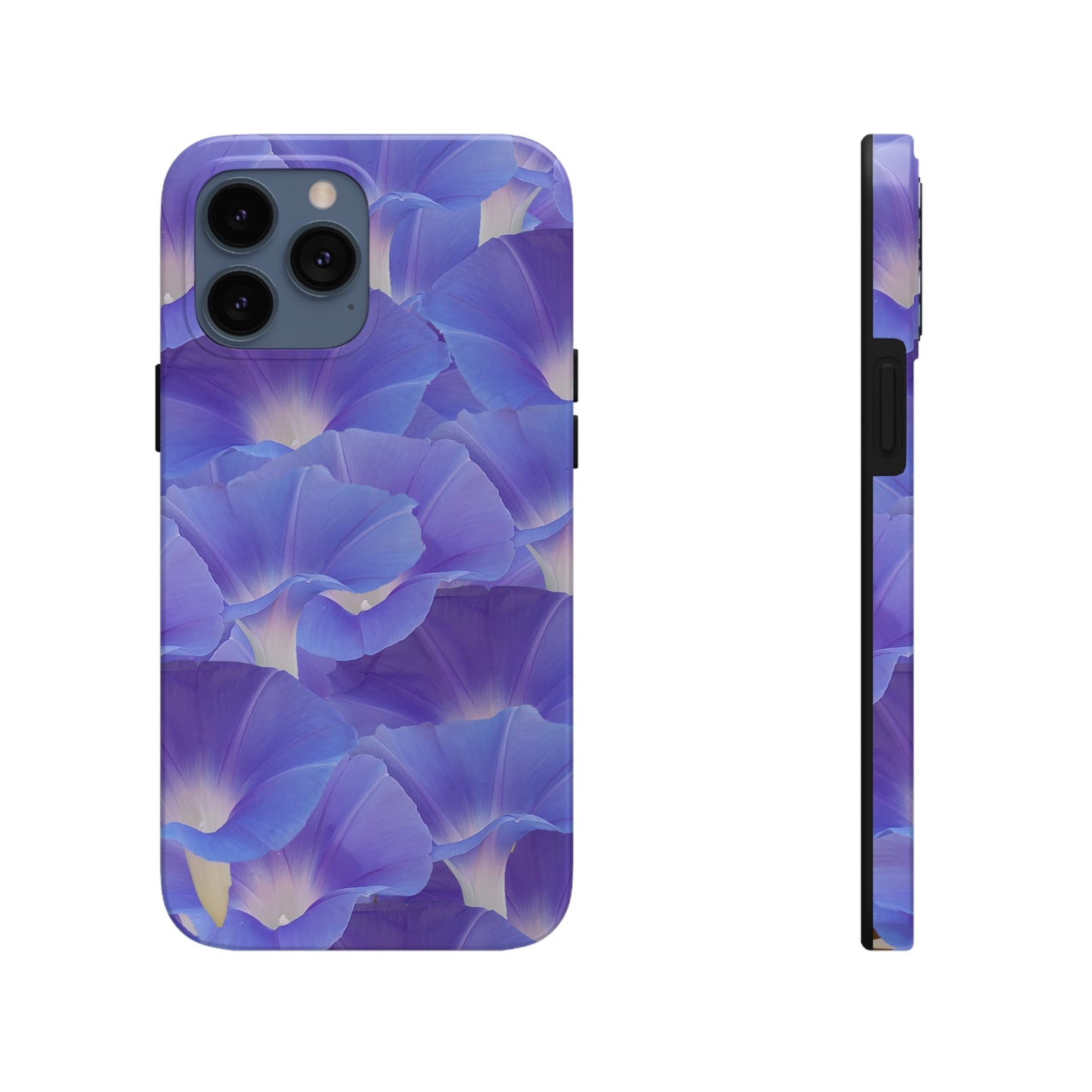 Blue Morning Glory Layers Tough Phone Case