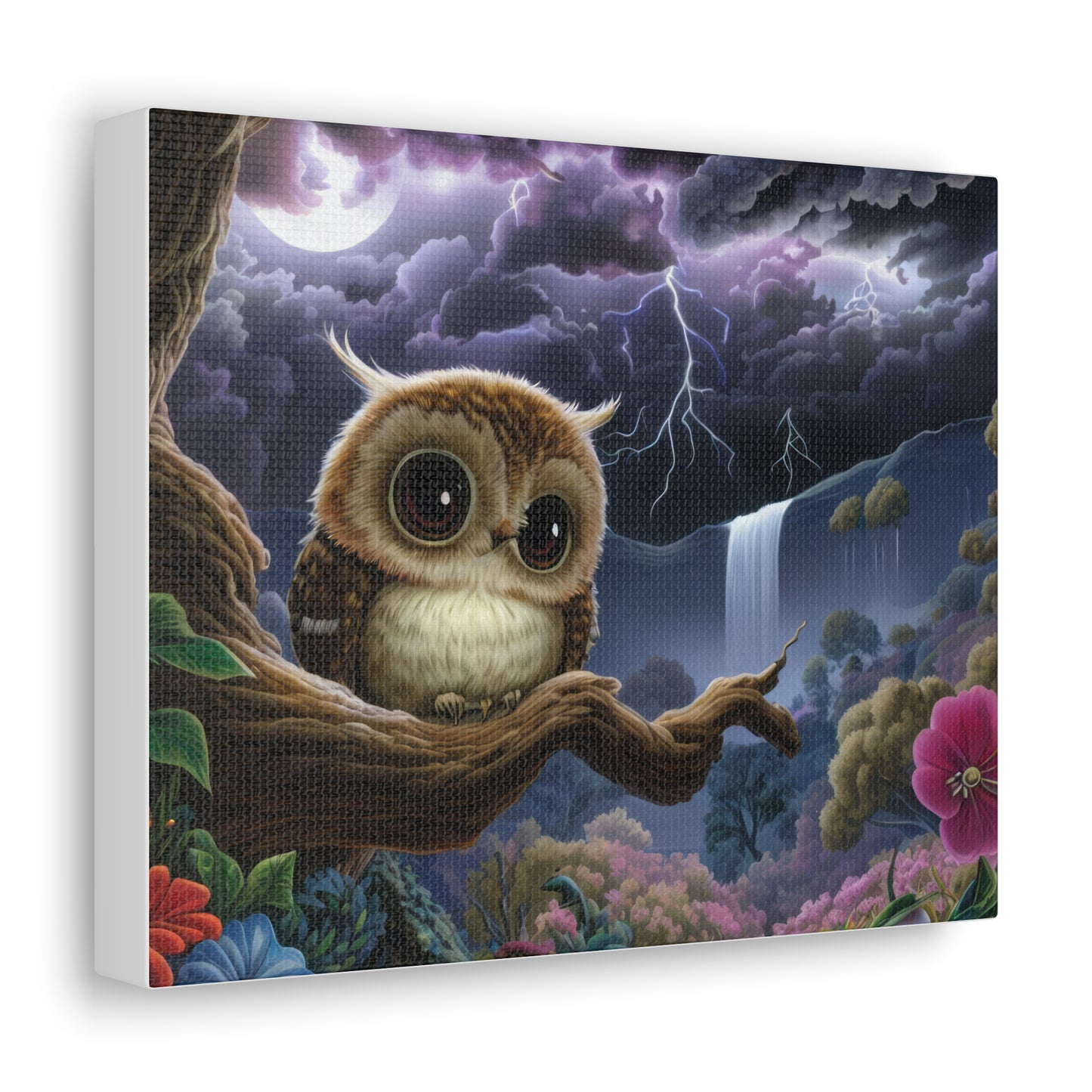 Rhode Island Owl - Canvas Wall Art