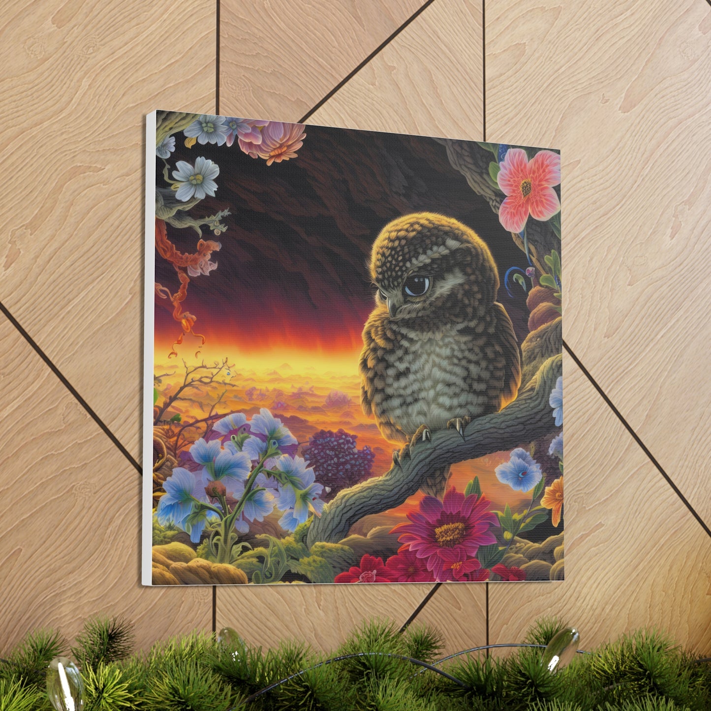 New Jersey Owl - Canvas Wall Art