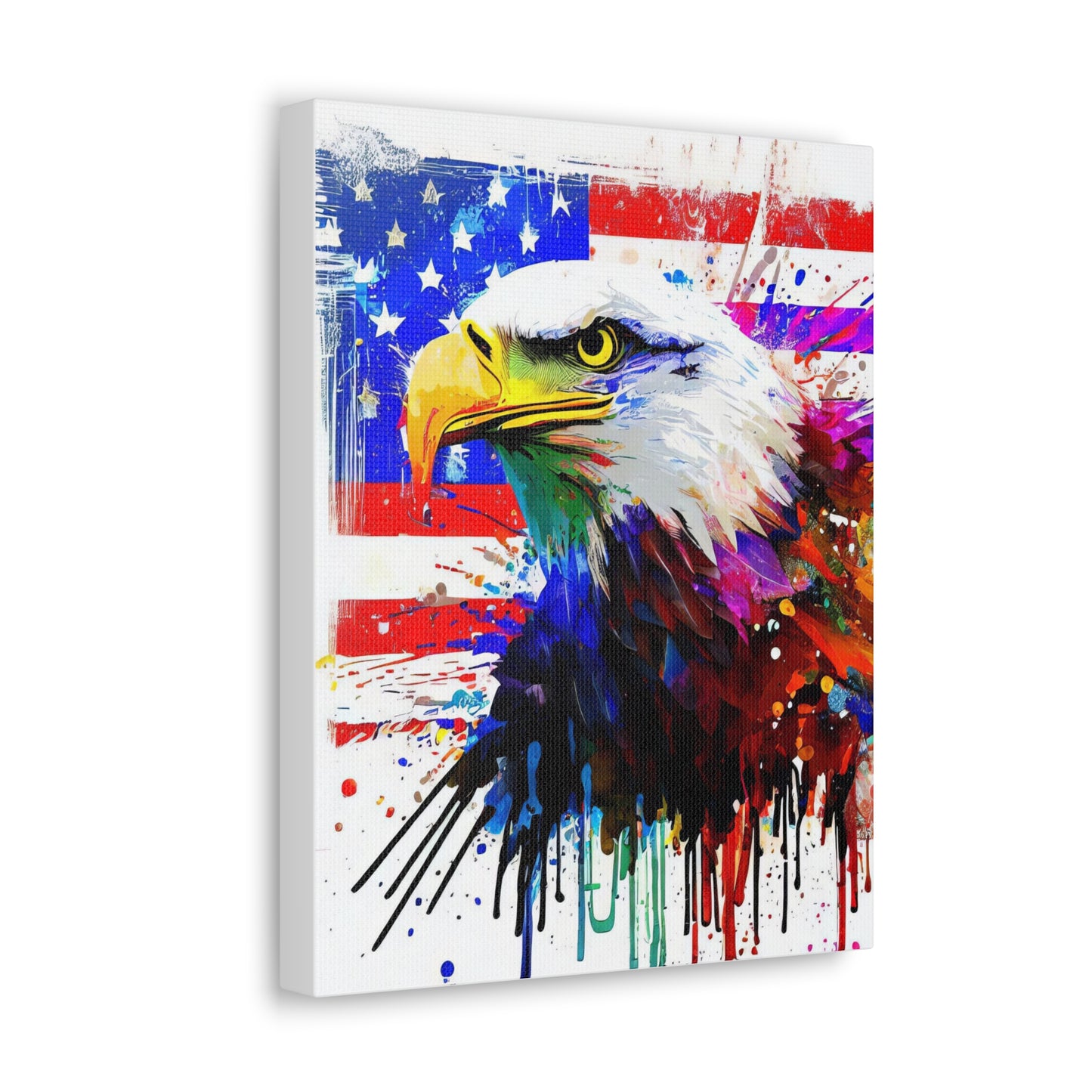 American Eagle Flag  - Canvas Wall Art