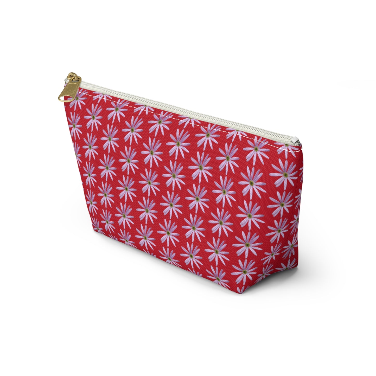 Aster Flower Accessory Pouch w T-bottom