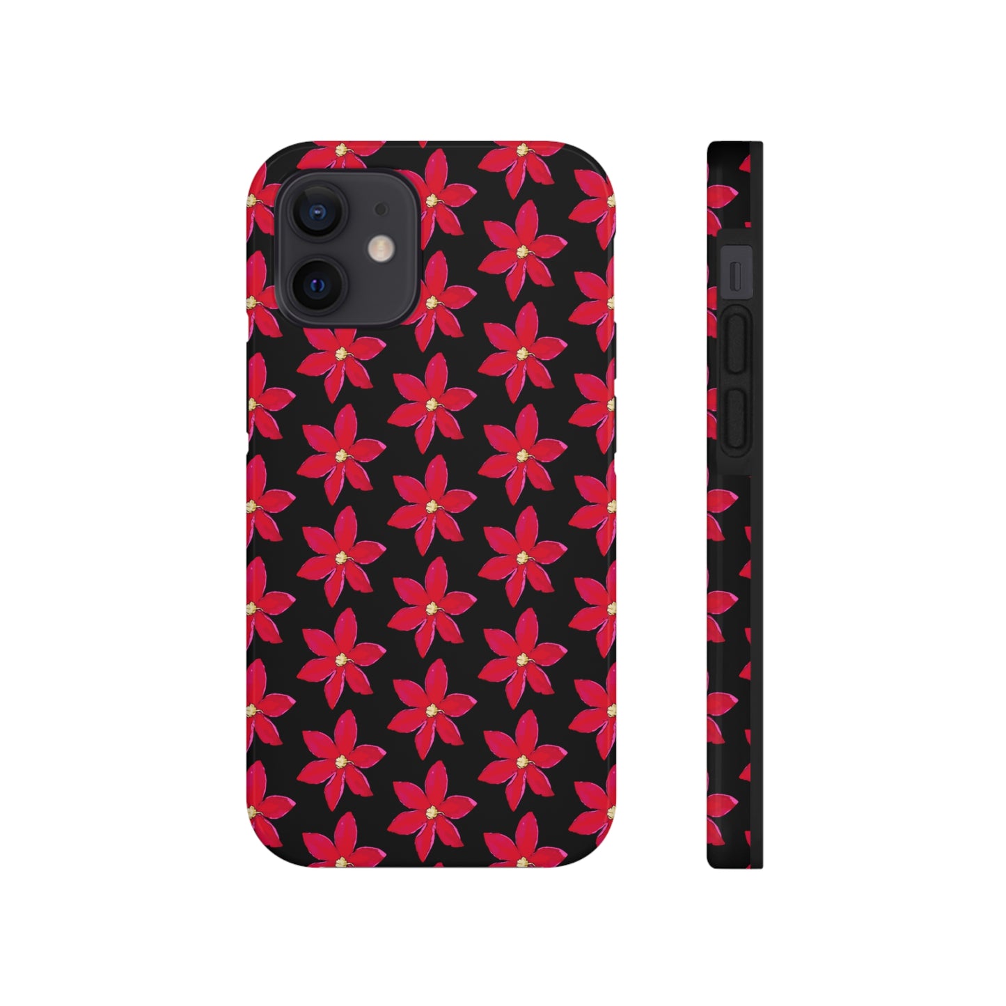 Regency Clematis Black Tough Phone Case