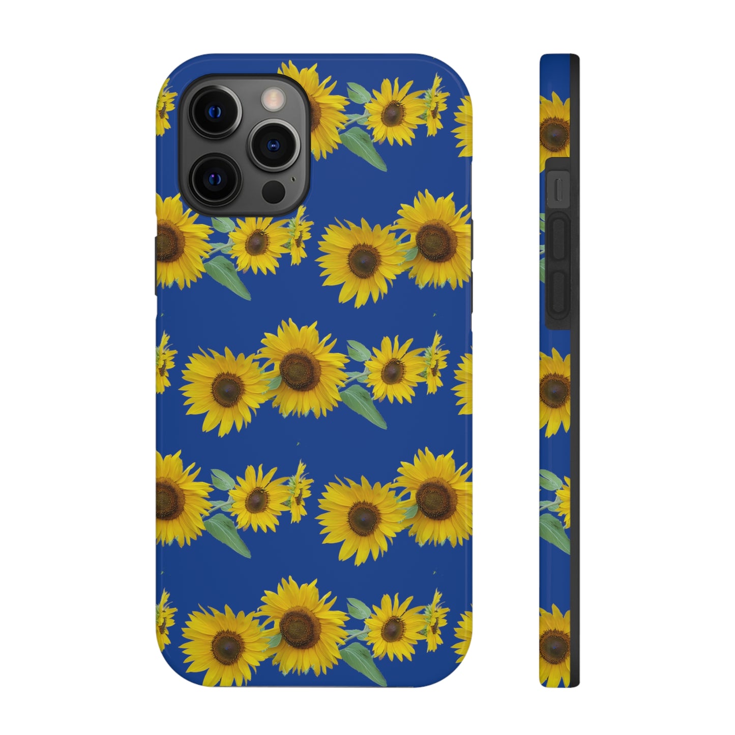 Sunflower Cluster Blue Tough Phone Case