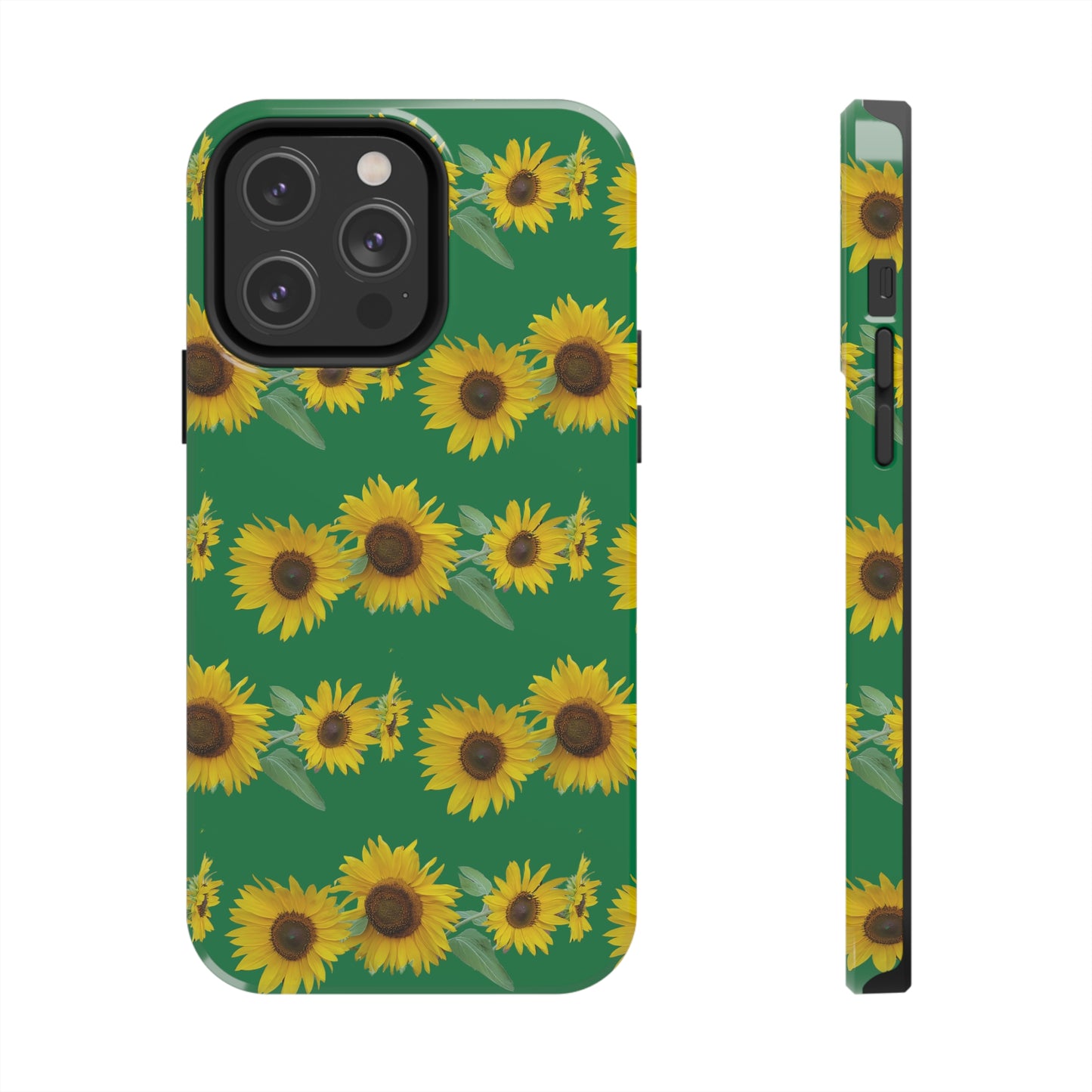 Sunflower Cluster Green Tough Phone Case