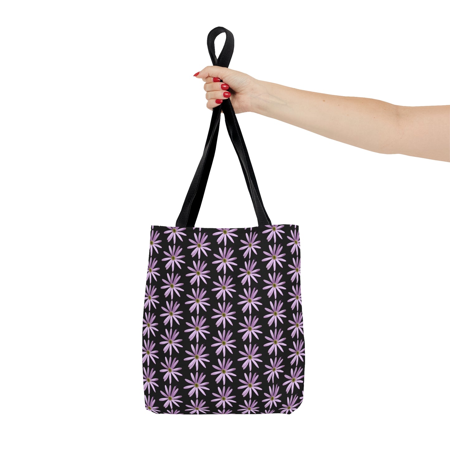 Aster Black Tote Bag