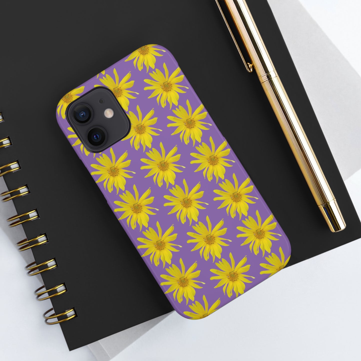 Wild Sunflower Purple Tough Phone Case