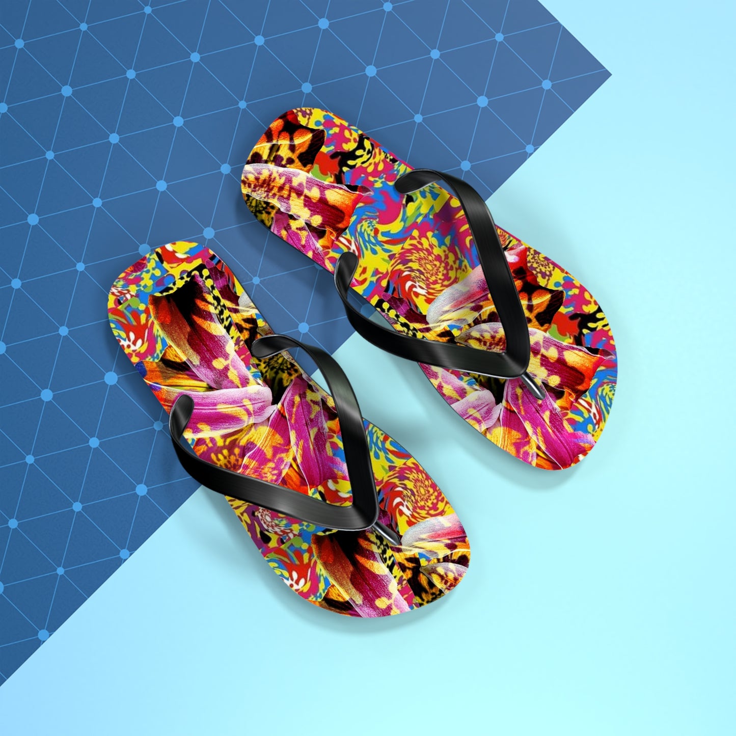 Floral Fiesta Flip Flops