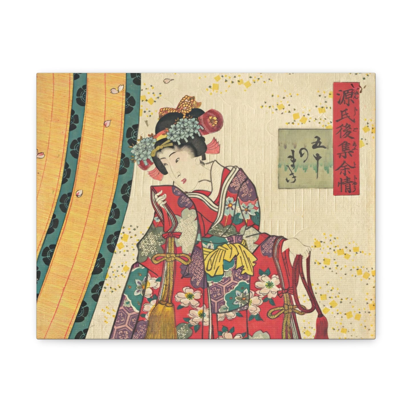 Utagawa Kunisada - Parody of the Third Princess and Kashiwagi Wall Art