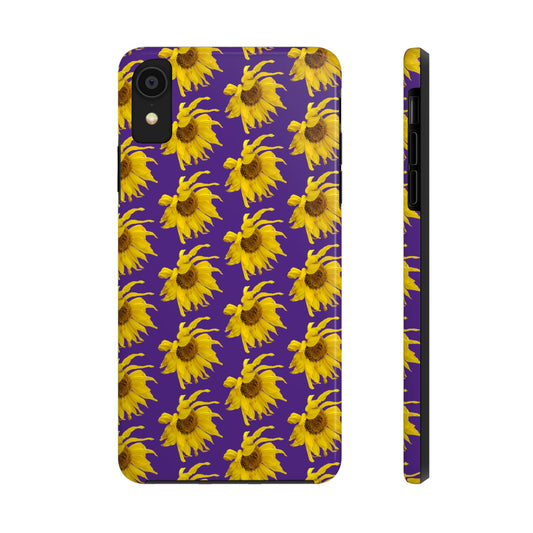 Fall Sunflower Purple Tough Phone Case