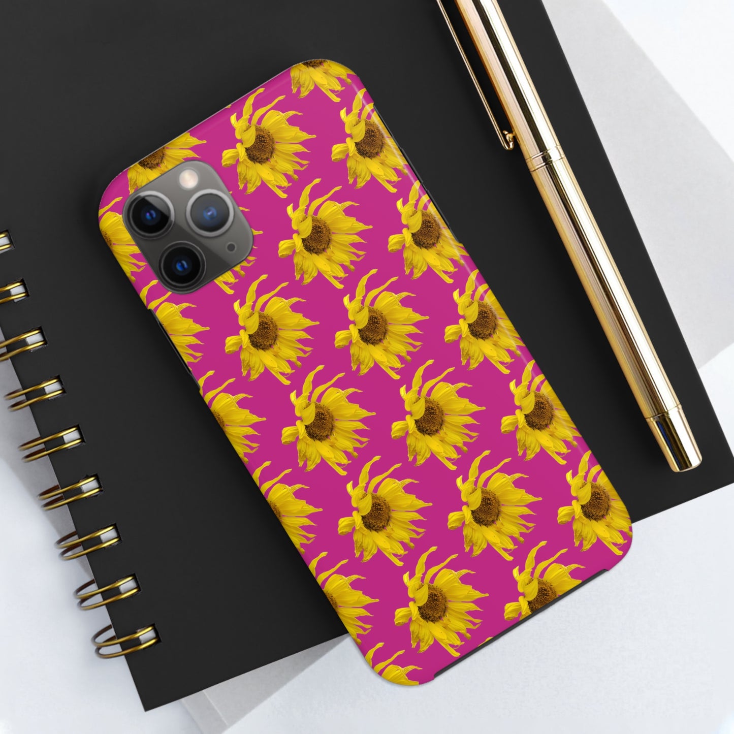 Fall Sunflower Pink Tough Phone Case