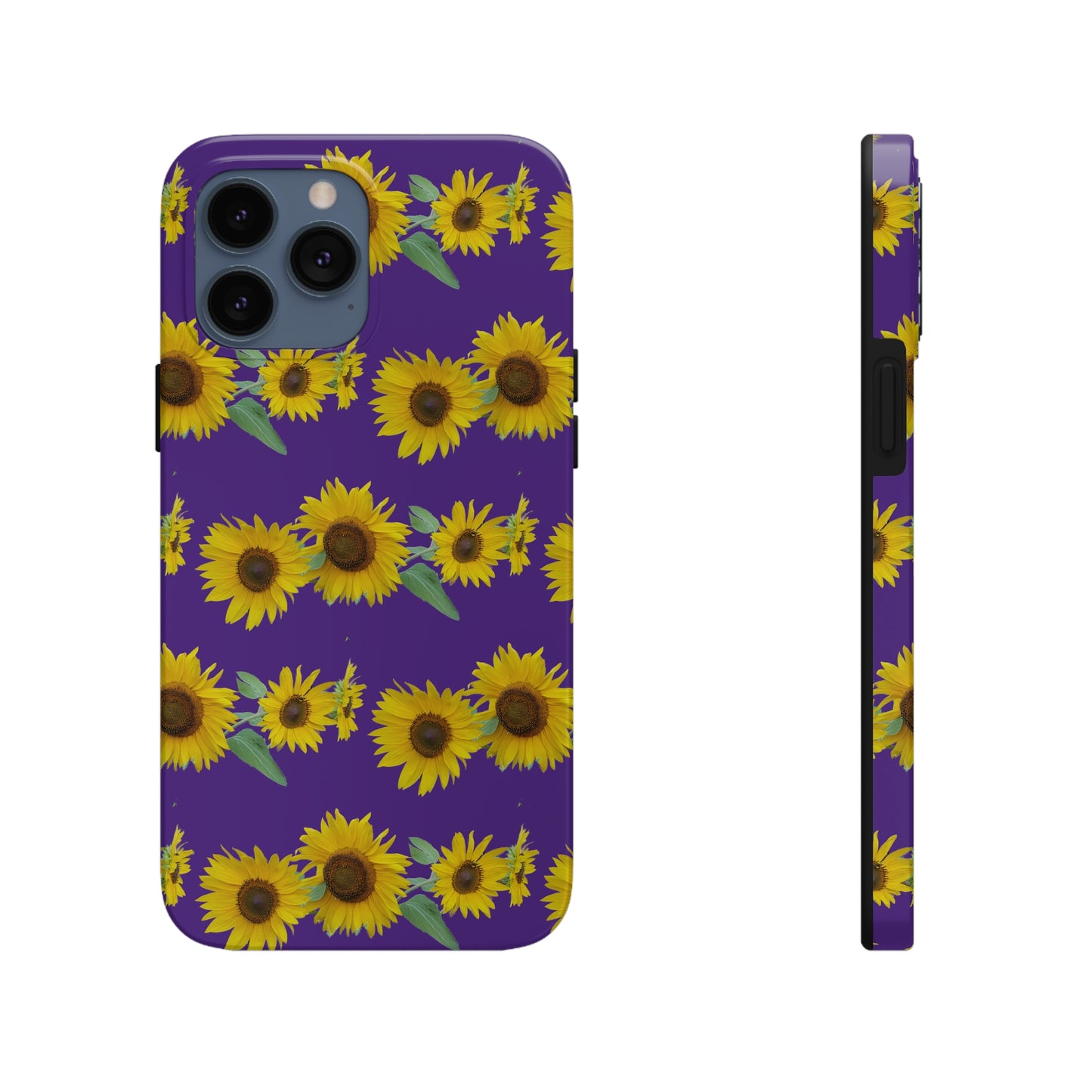 Sunflower Cluster Purple Tough Phone Case