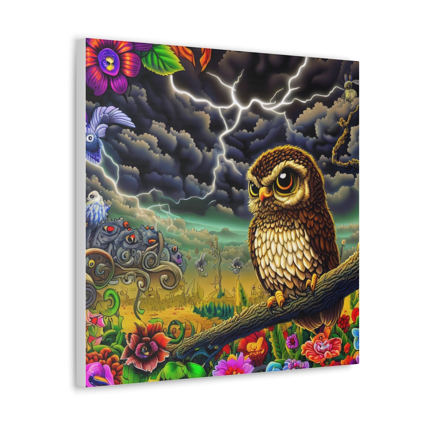 Oklahoma Owl - Canvas Wall Art