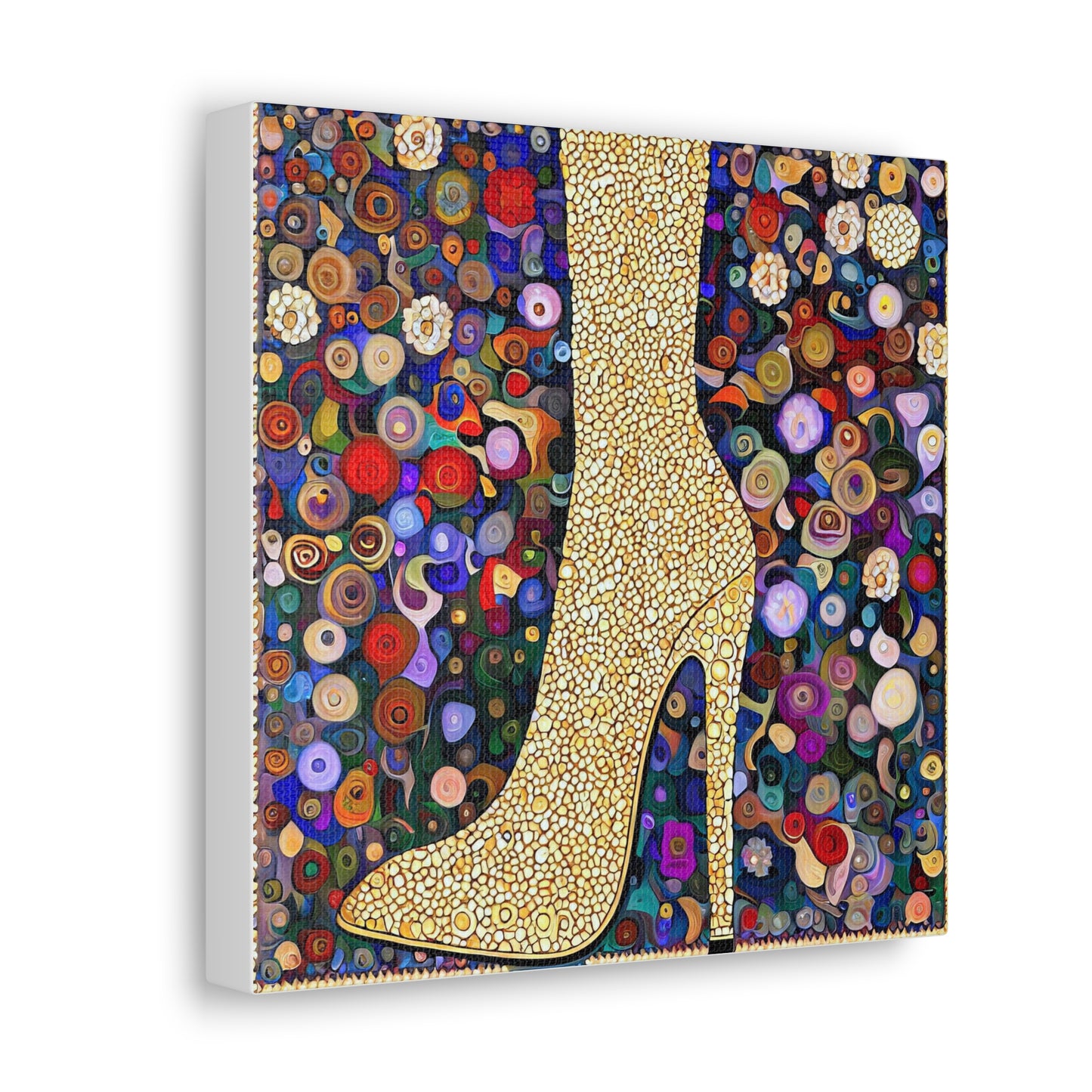 Gold Shoe  - Canvas Wall Art