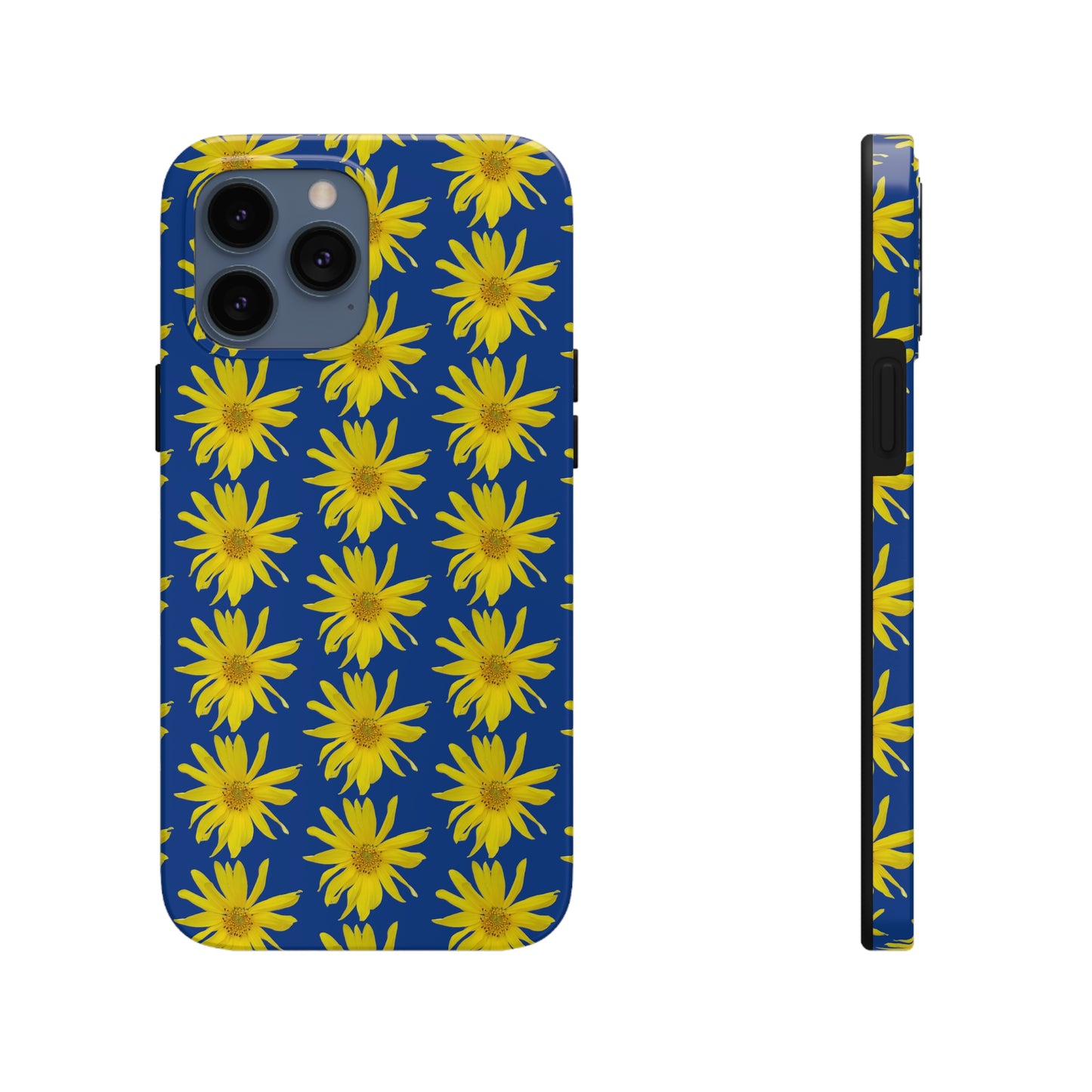 Wild Sunflower Blue Tough Phone Case