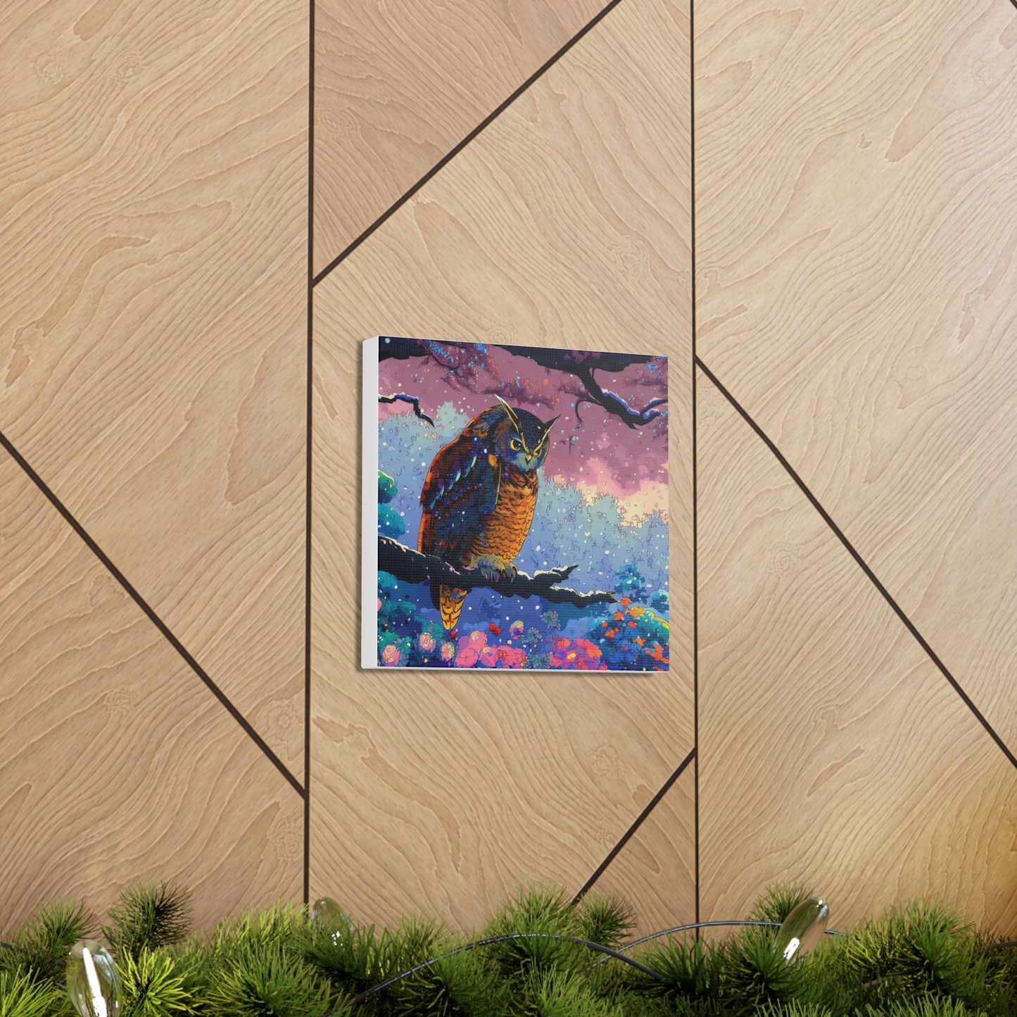 New Mexico Owl  - Canvas Wall Art