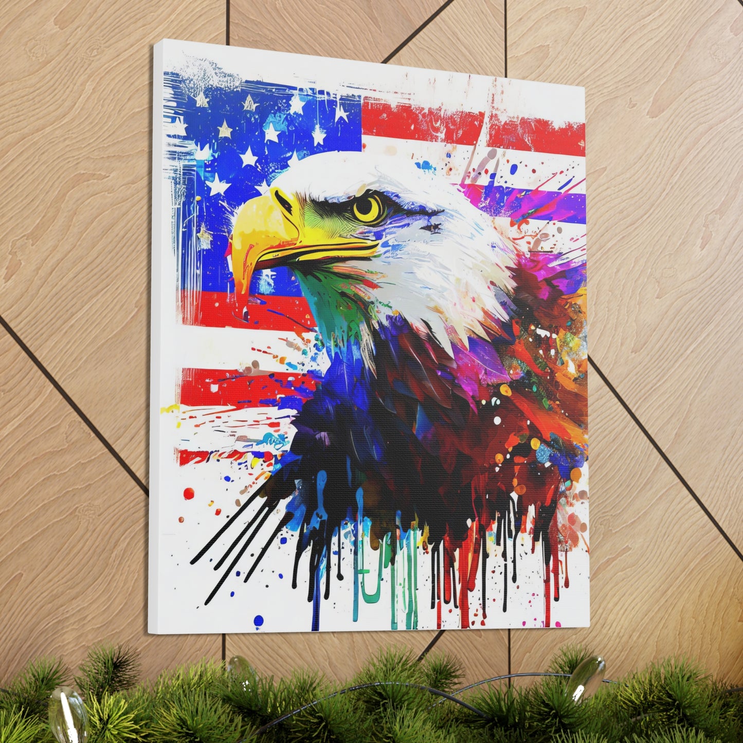 American Eagle Flag  - Canvas Wall Art