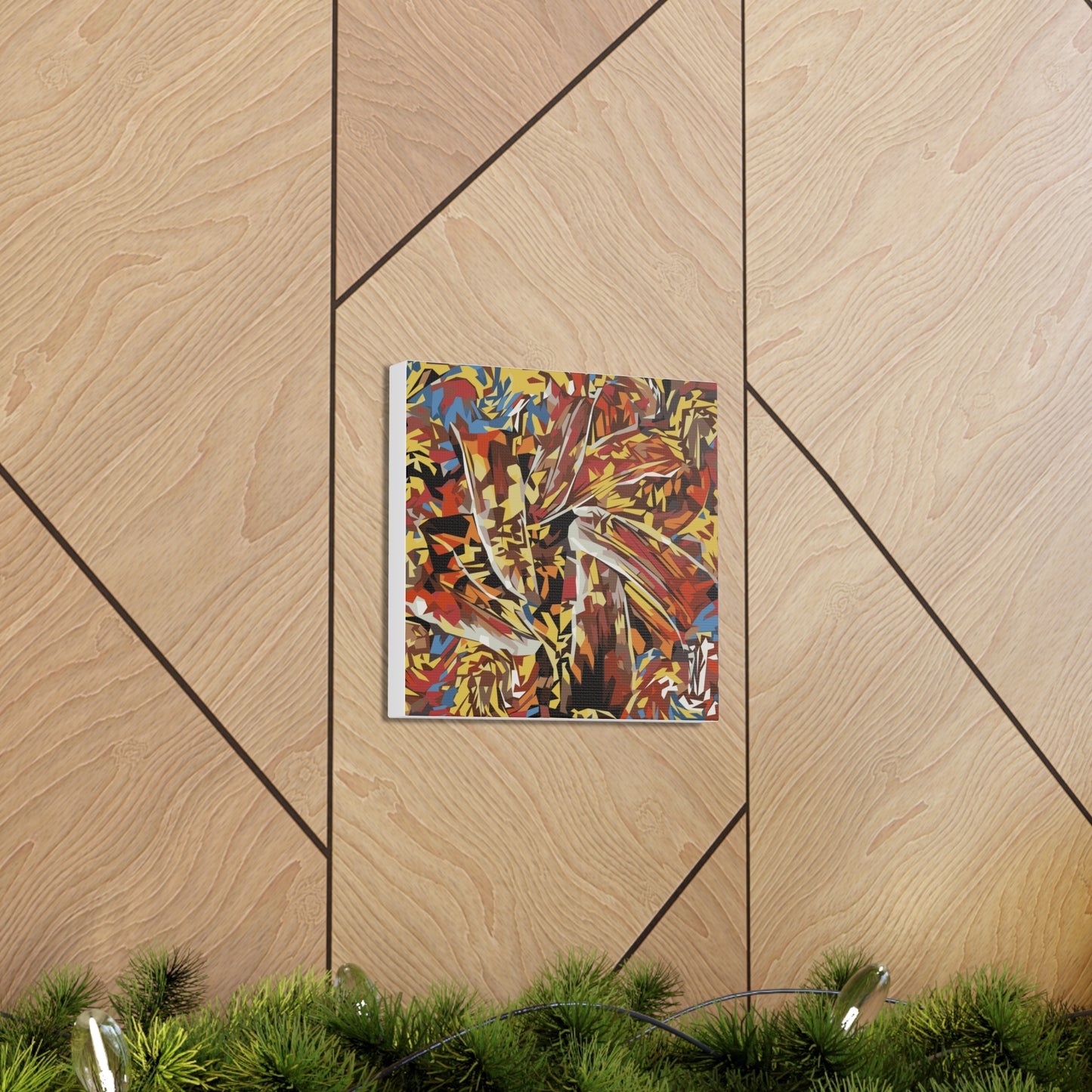 Abstract Floral Fiesta Canvas Gallery Wraps