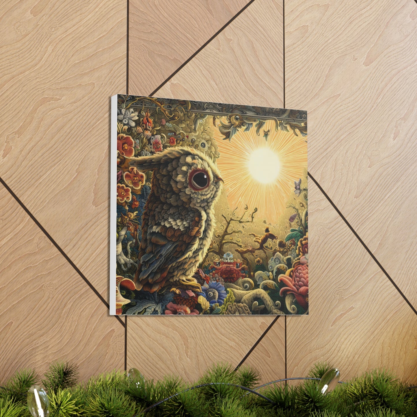 North Carolina Owl - Canvas Wall Art