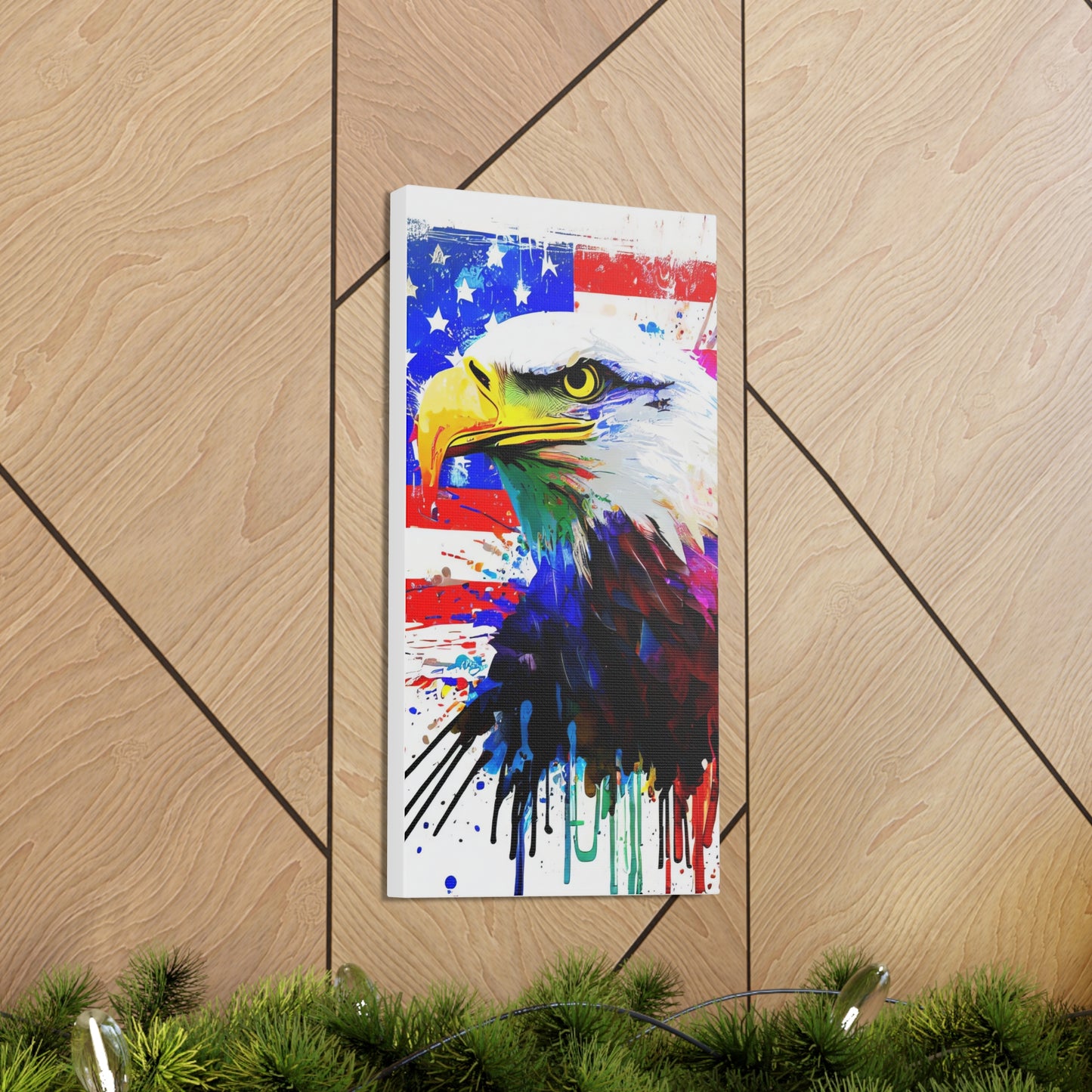 American Eagle Flag  - Canvas Wall Art