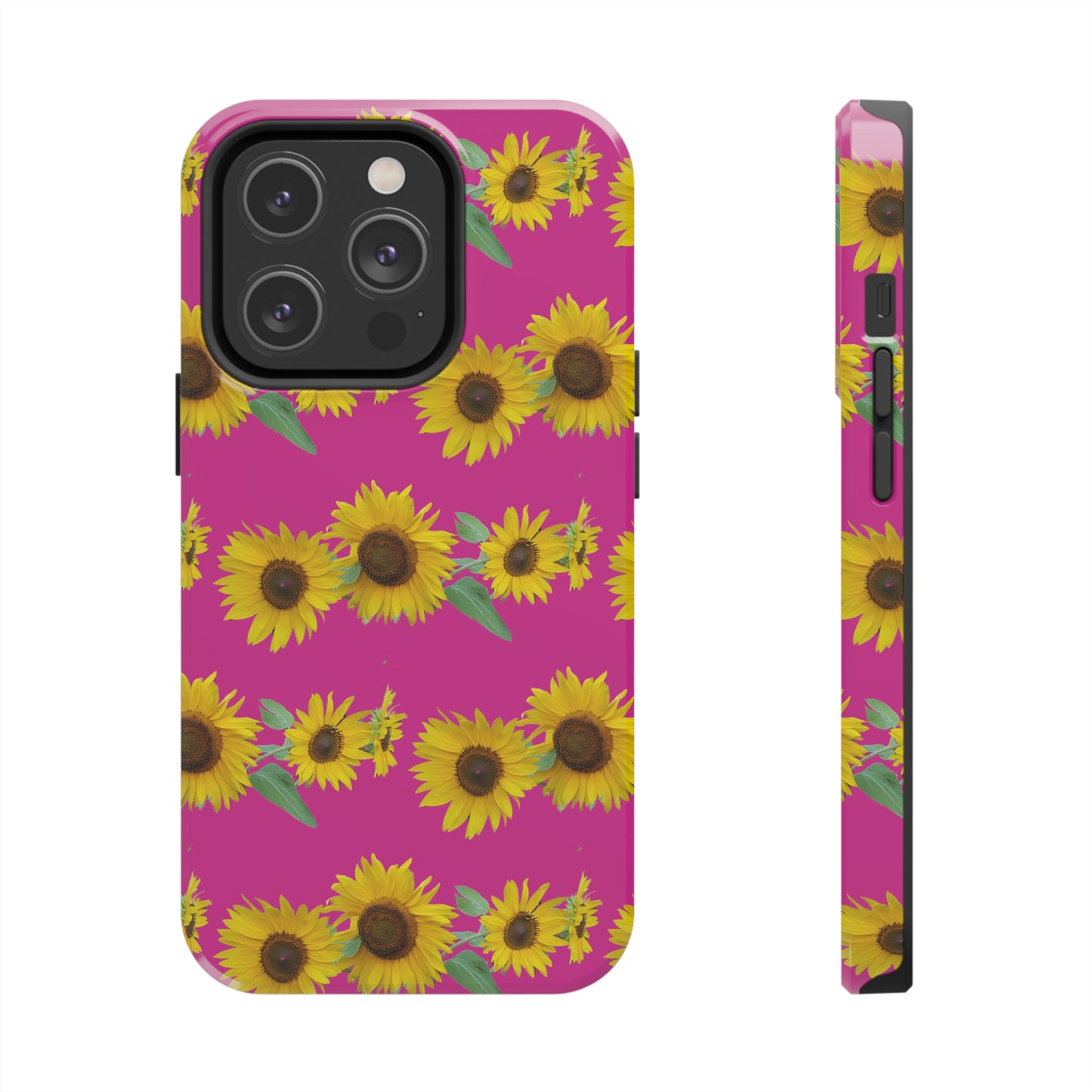 Sunflower Cluster Pink Tough Phone Case