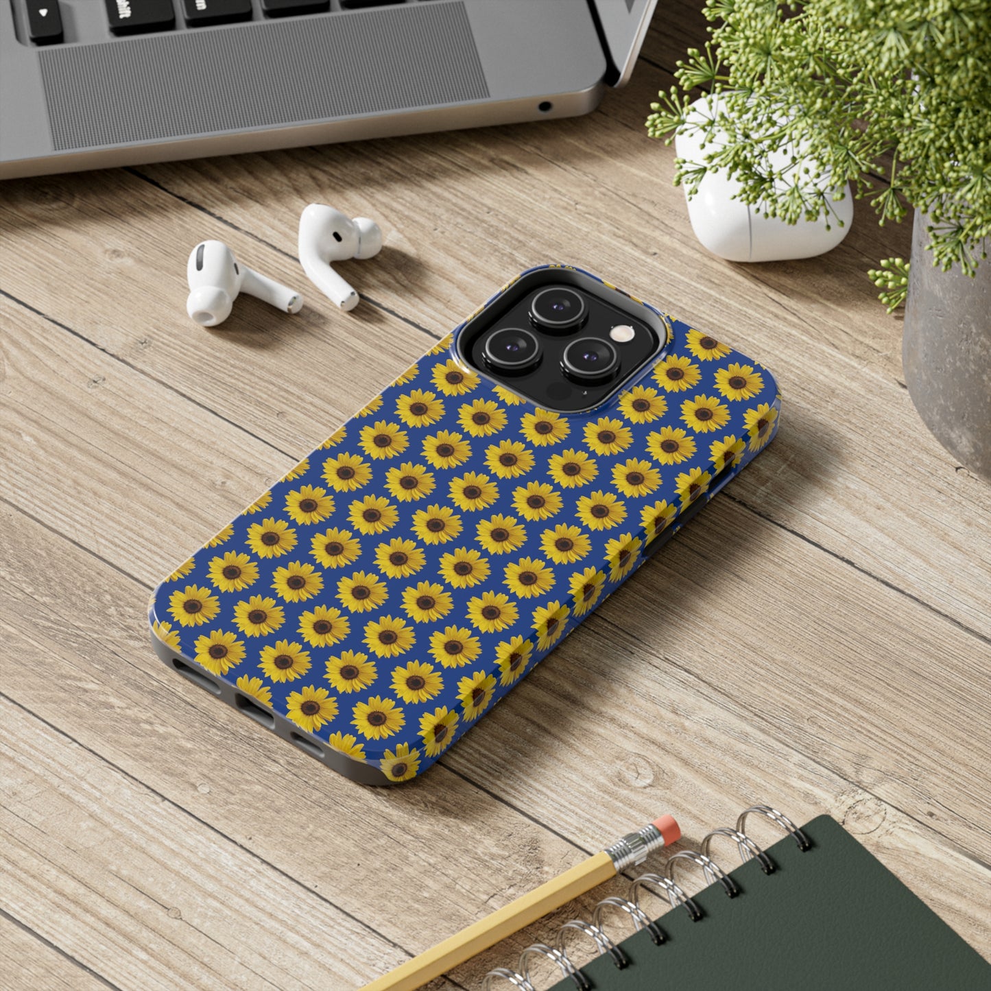 Sunflower Blue Tough Phone Case