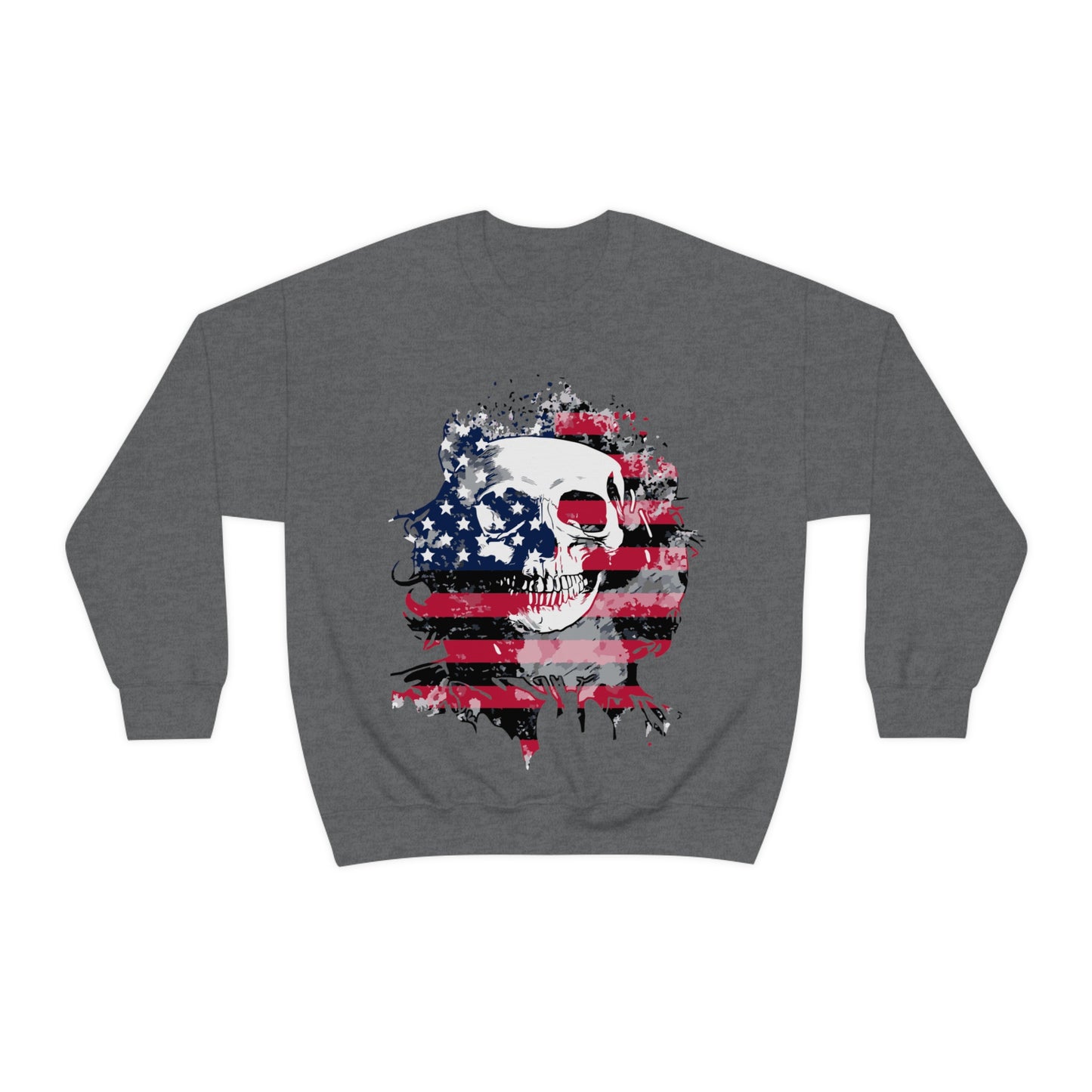 Skull and Flag Unisex Heavy Blend™ Crewneck Sweatshirt