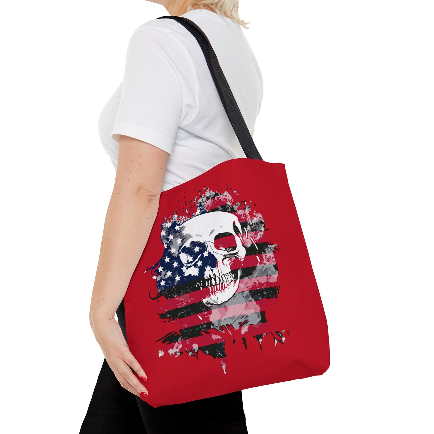 Skull and Flag Tote Bag