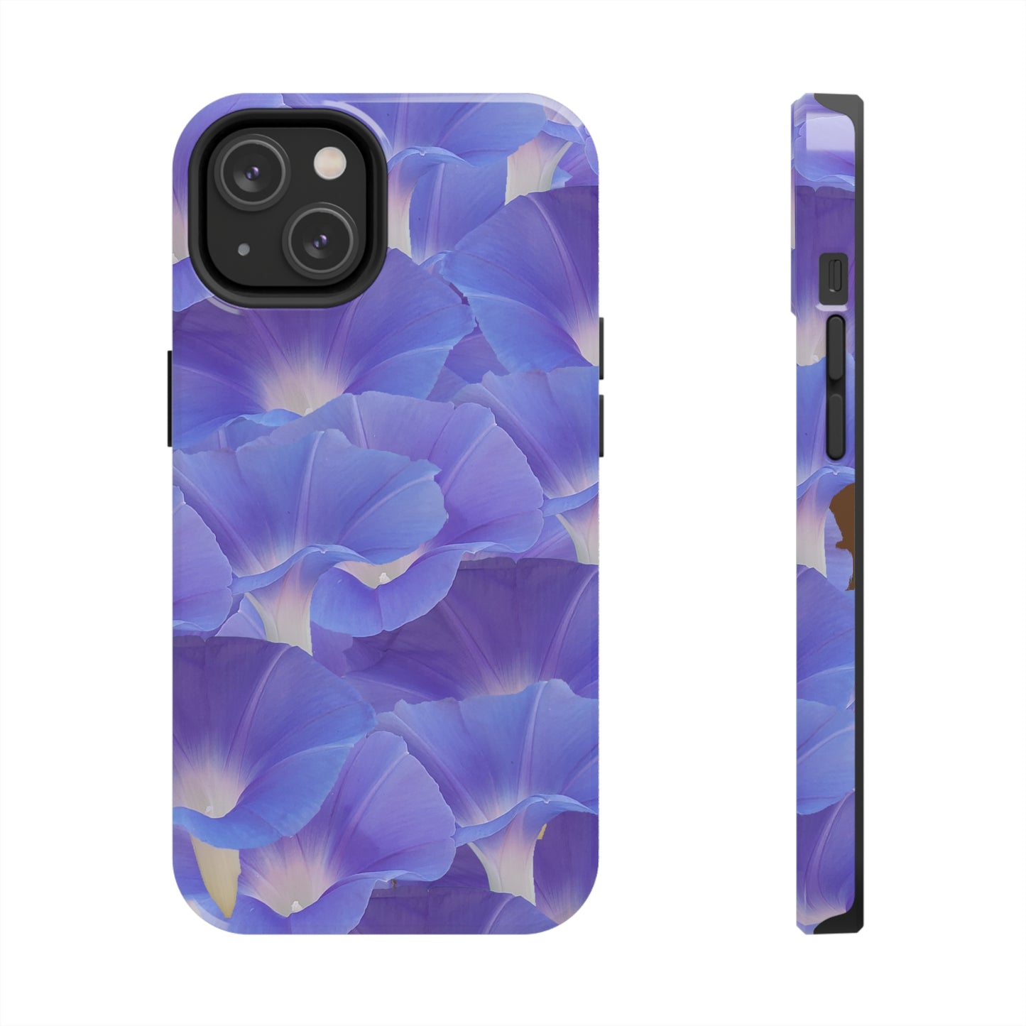 Blue Morning Glory Layers Tough Phone Case